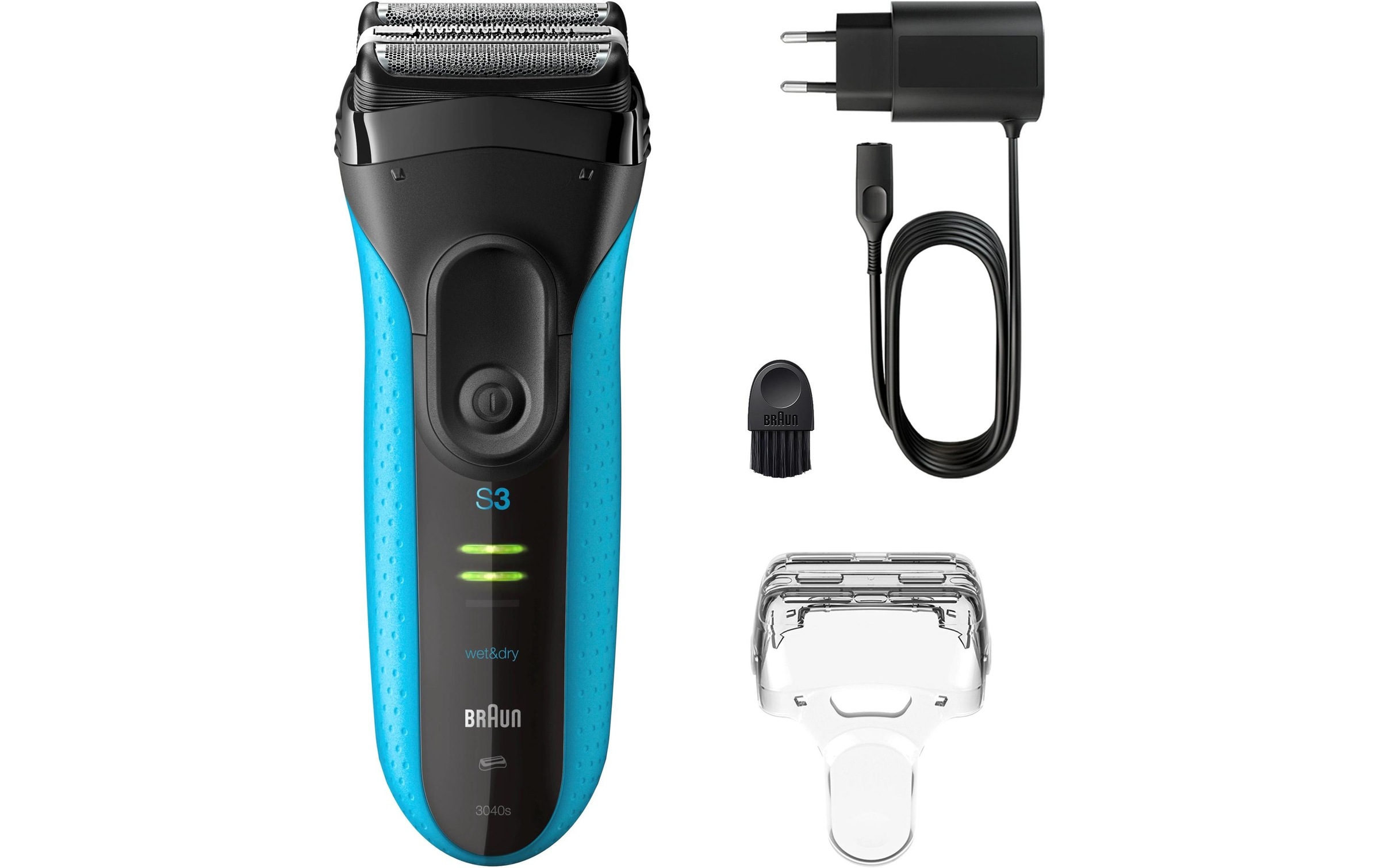 Image of Braun Gesichtshaarrasierer "Series 3+ 3040s" Gesicht