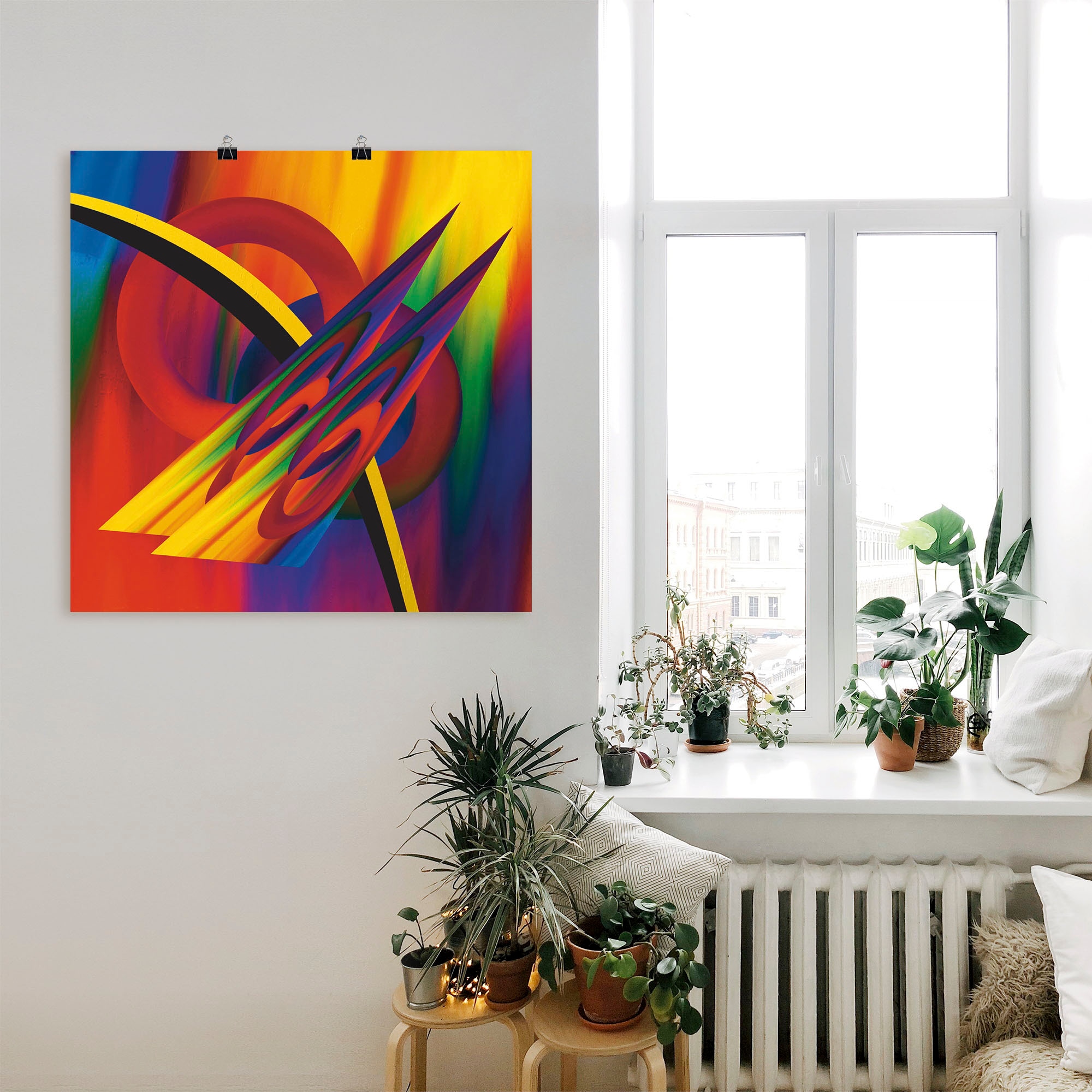 Artland Poster »Modern Bunt« 1 cuis tlg. ohne Rahmen