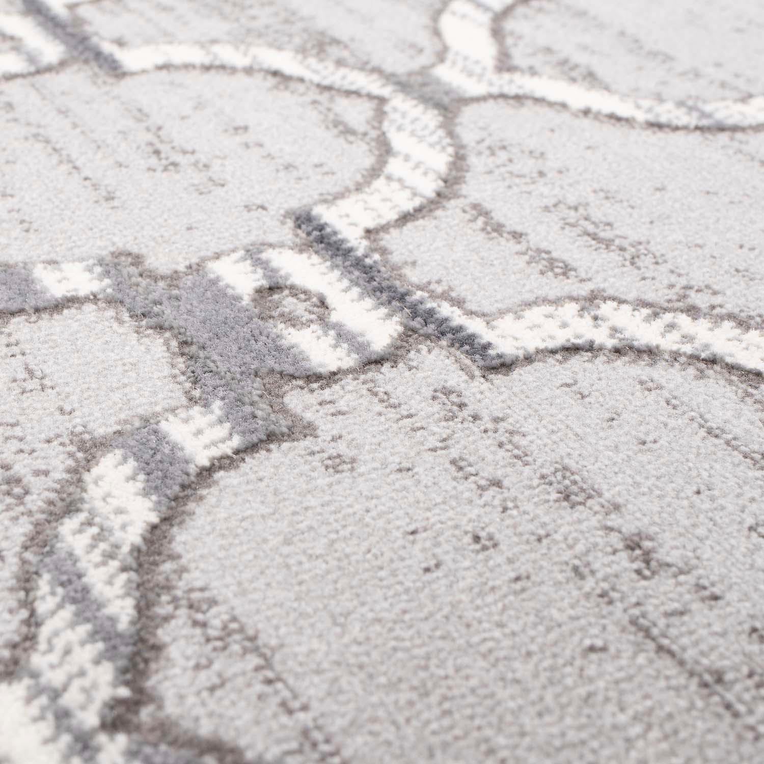 Carpet City Tapis »Platin 7885« Rectangulaire 11 mm Höhe Kurzflor, Marokkanisch, Glänzend durch Polyester