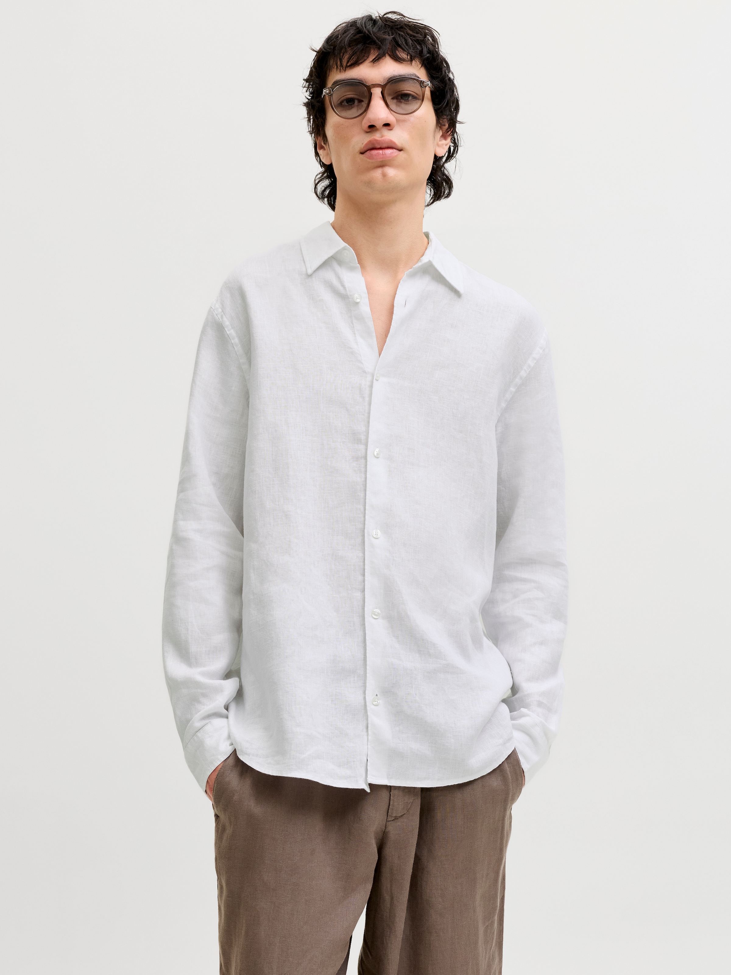 Jack & Jones Chemise à manches longues »JPRBLALAWRENCE LINEN LS SHIRT SN«