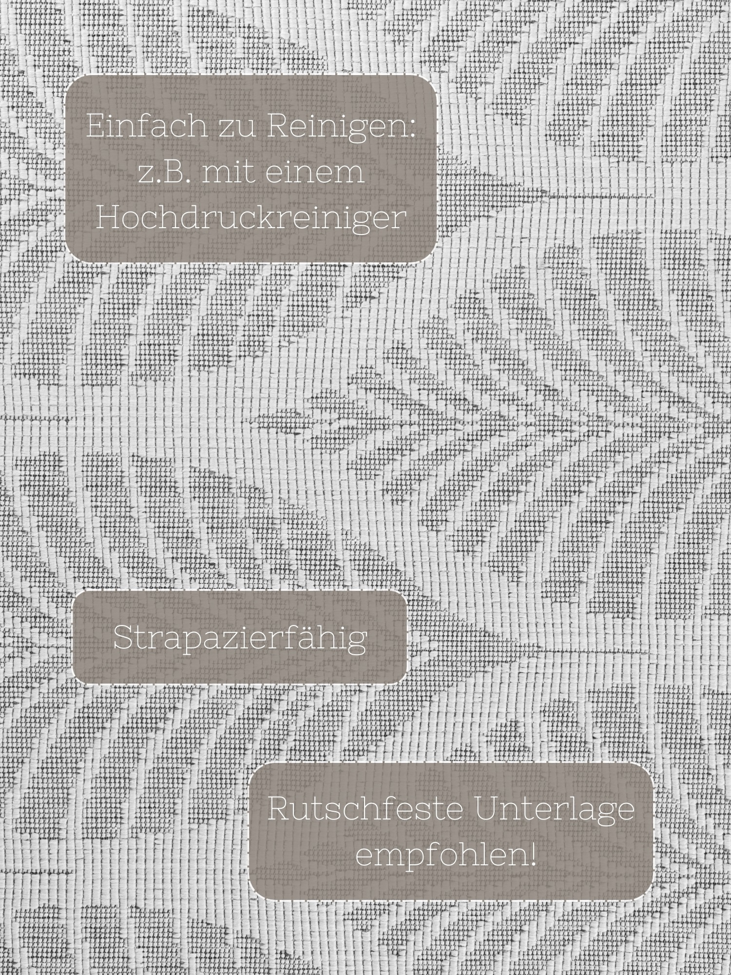 HANSE Home Tapis d'extérieur »Liora Wendeteppich« Rectangulaire 5 mm Höhe Läufer, In und Outdoor, Flachgewebe, wetterfest, pflegeleicht, robust