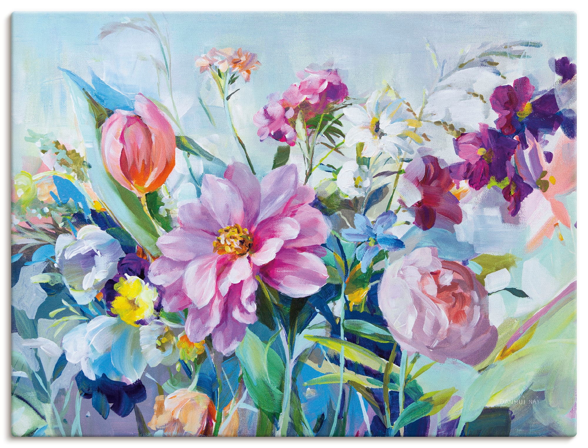 Image of Artland Wandbild "High Summer Garden I" Blumenbilder 1 Stk. tlg. als Alubild, Leinwandbild, Poster, Wandaufkleber in verschied. Grössen