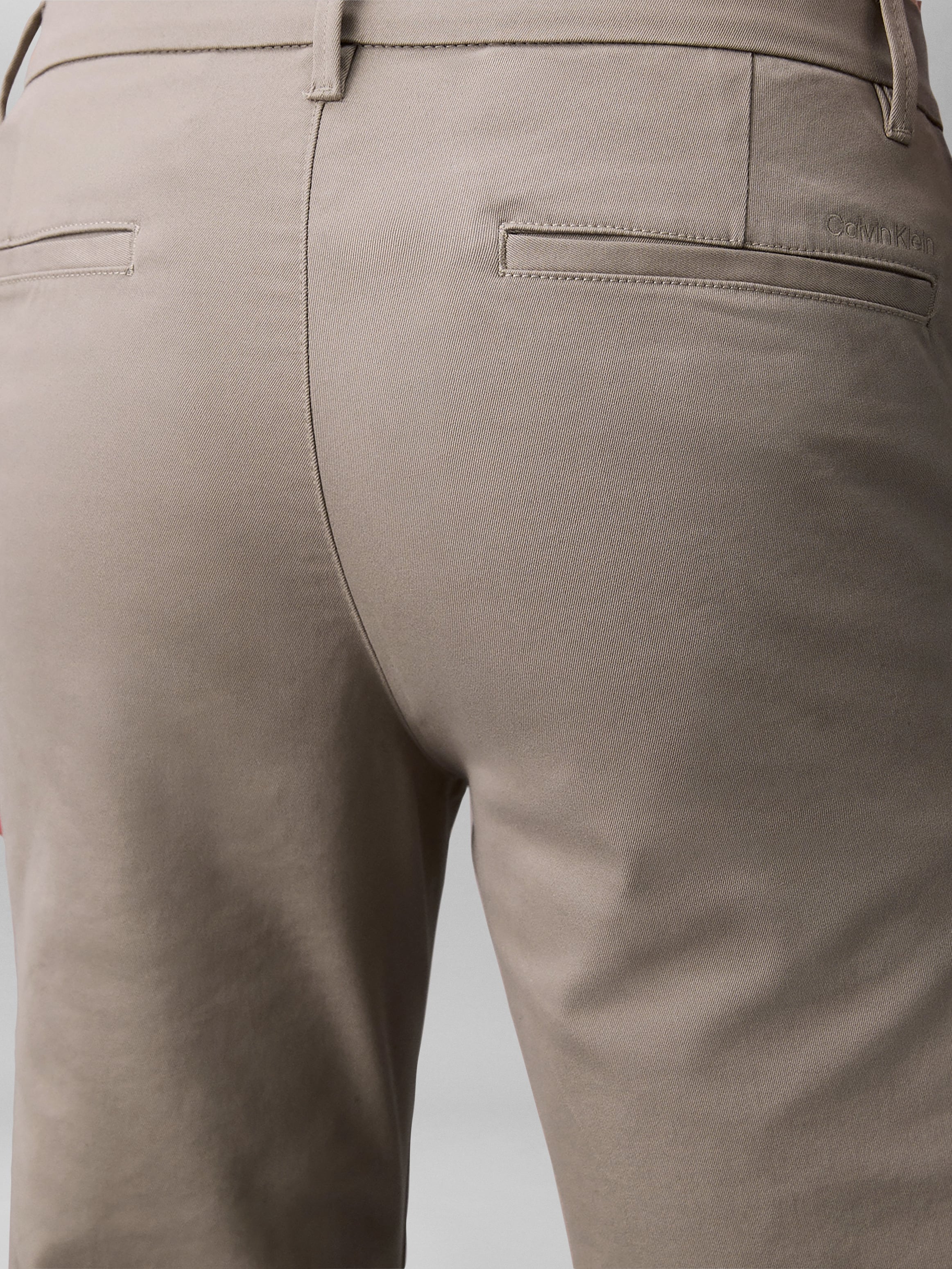 Calvin Klein Pantalon en tissu »SLIM REFINED COTTON STRETCH TROU«  slim fit avec poches latérales