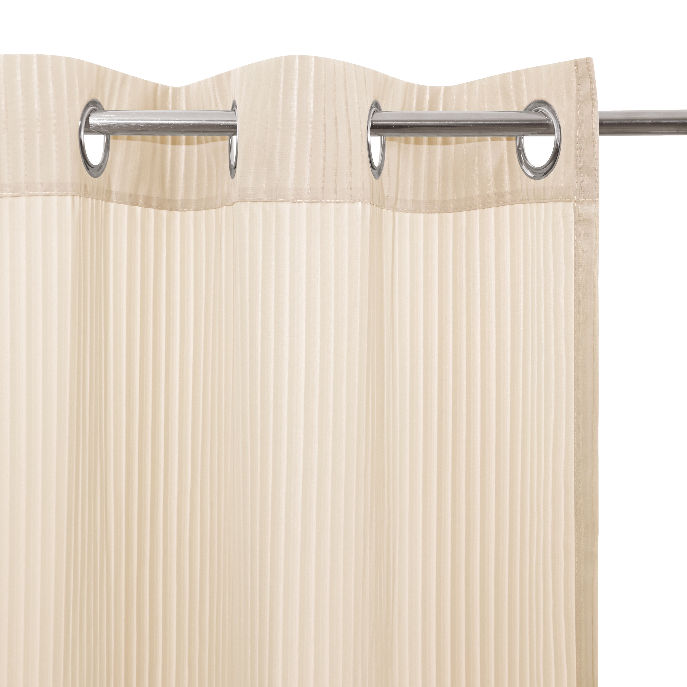 GOODproduct Gardine »Fritty« Ösen 2 Stk. tlg. Ösen,  transparent, Pflegeleicht, elegante Längststreifen
