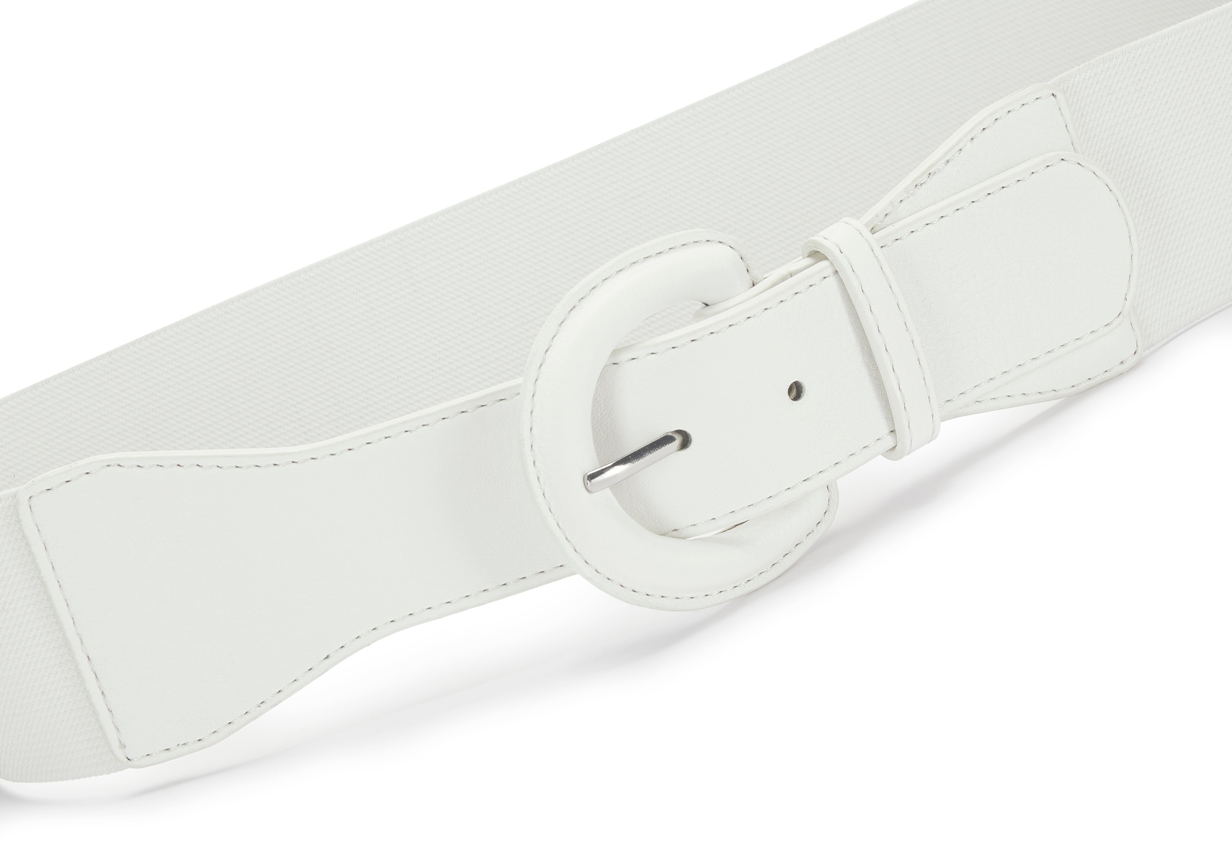 LASCANA Ceinture de taille »Stretchgürtel, Gürtel für Kleid & Overall, Bauchgürtel« avec grande boucle et effet gainant grâce au matériau élastique