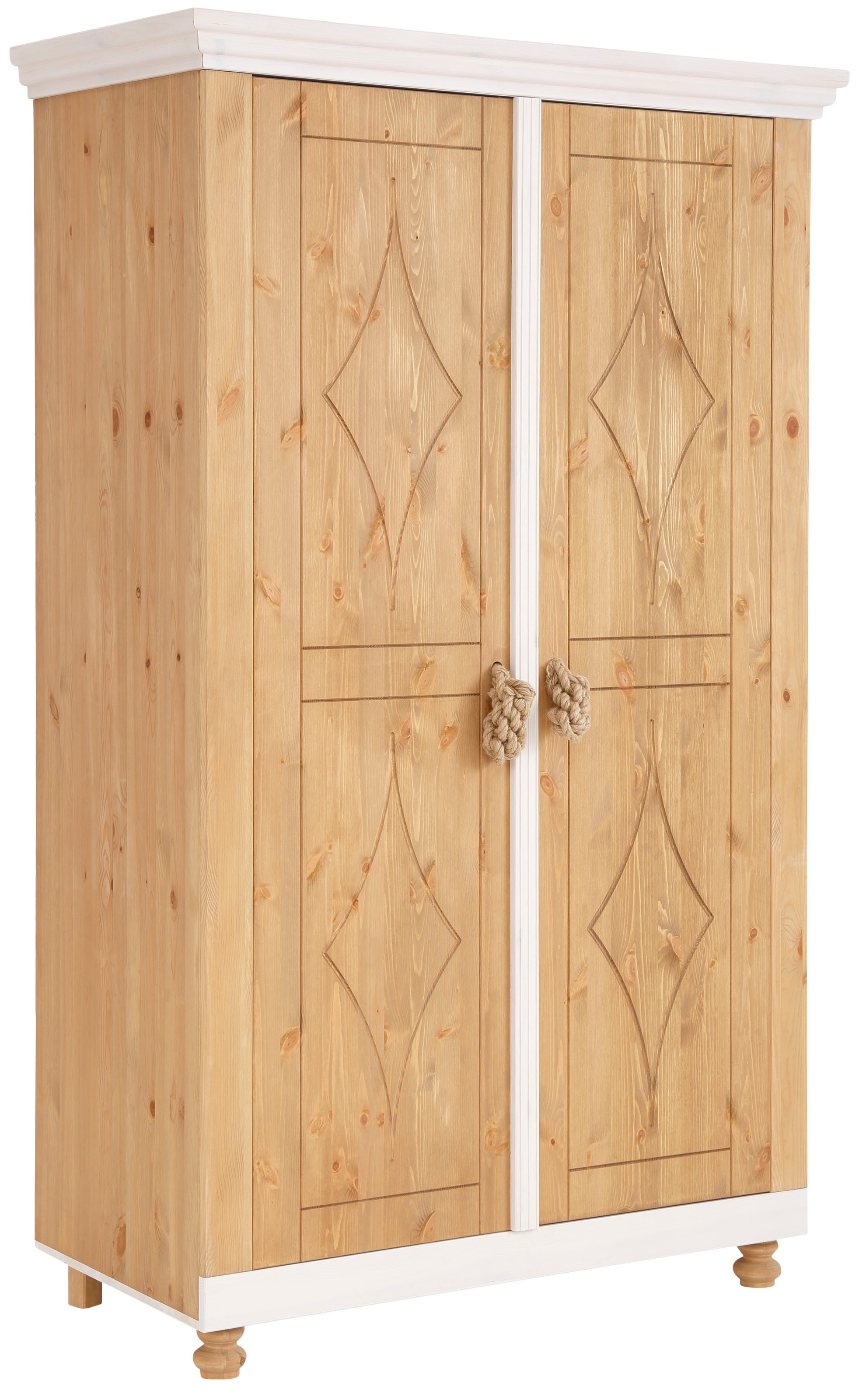 Image of Home affaire Kleiderschrank »Hadar«, Kleiderschrank "Hadar" aus Kiefer massiv, Höhe 201,5 cm bei Ackermann Versand Schweiz