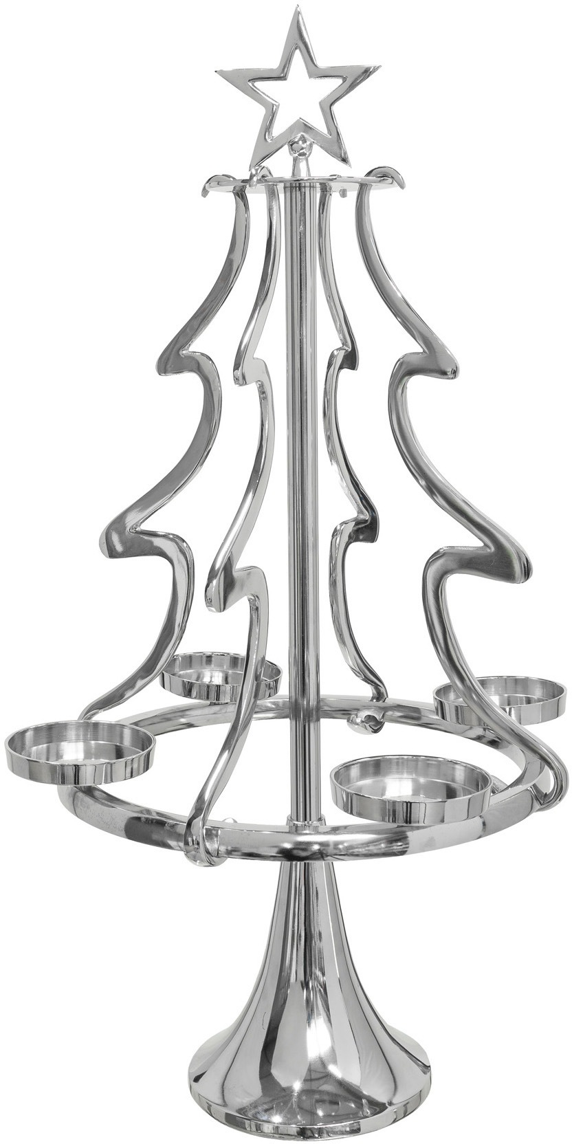 Image of GOODproduct Adventsleuchter "Tannenbaum, Weihnachtsdeko" Kerzenständer aus Aluminium, Höhe 99 cm