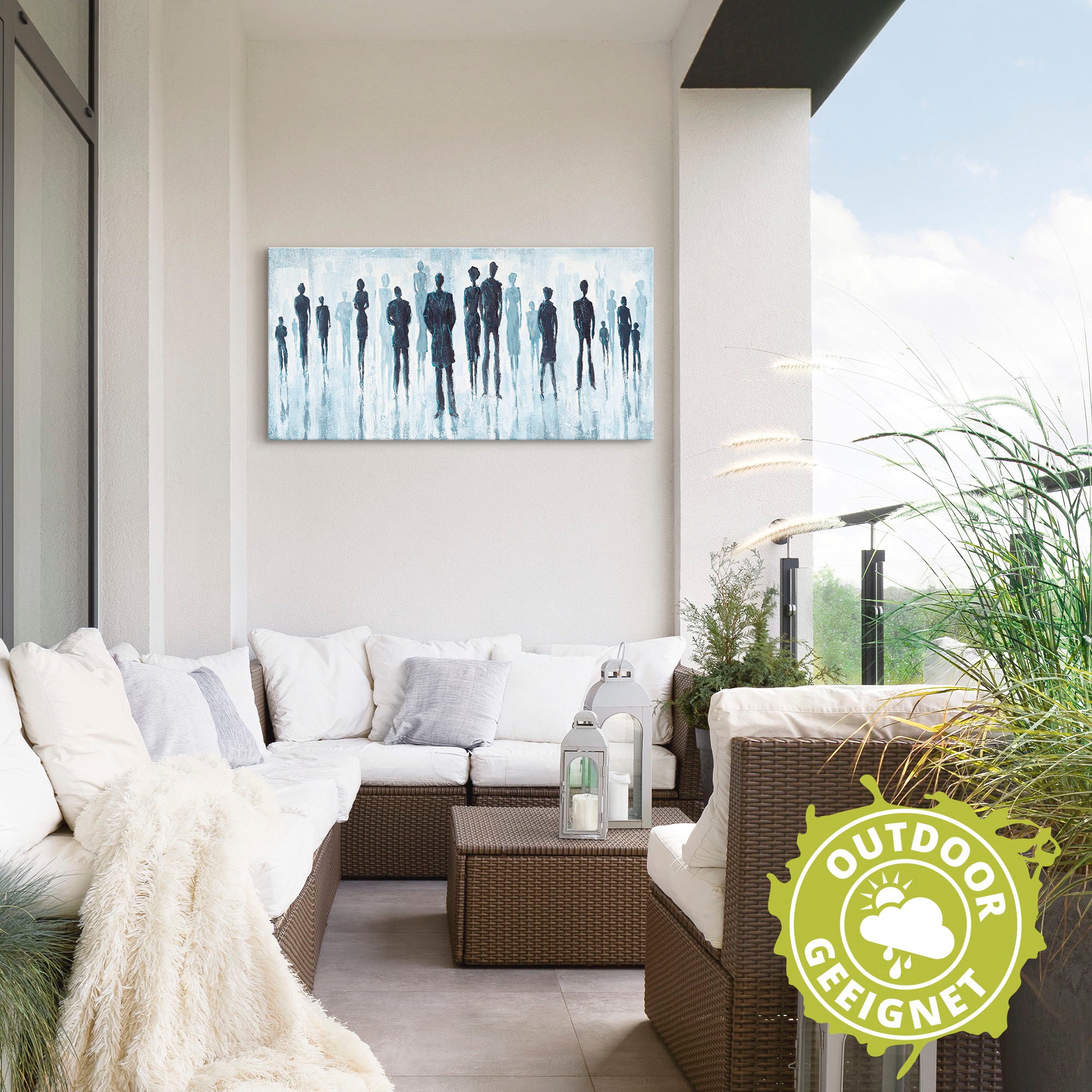 Artland Wandbild »Genau in der Mitte«, Gruppen & Familien, (1 St.), als Alubild, Outdoorbild, Leinwandbild in verschied. Grössen
