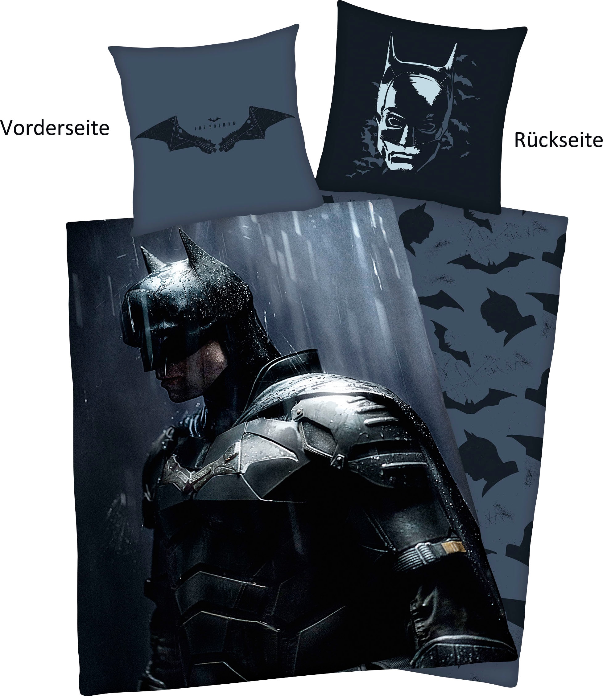 Image of Batman Wendebettwäsche "Batman" 2 Stk. mit tollem Motiv