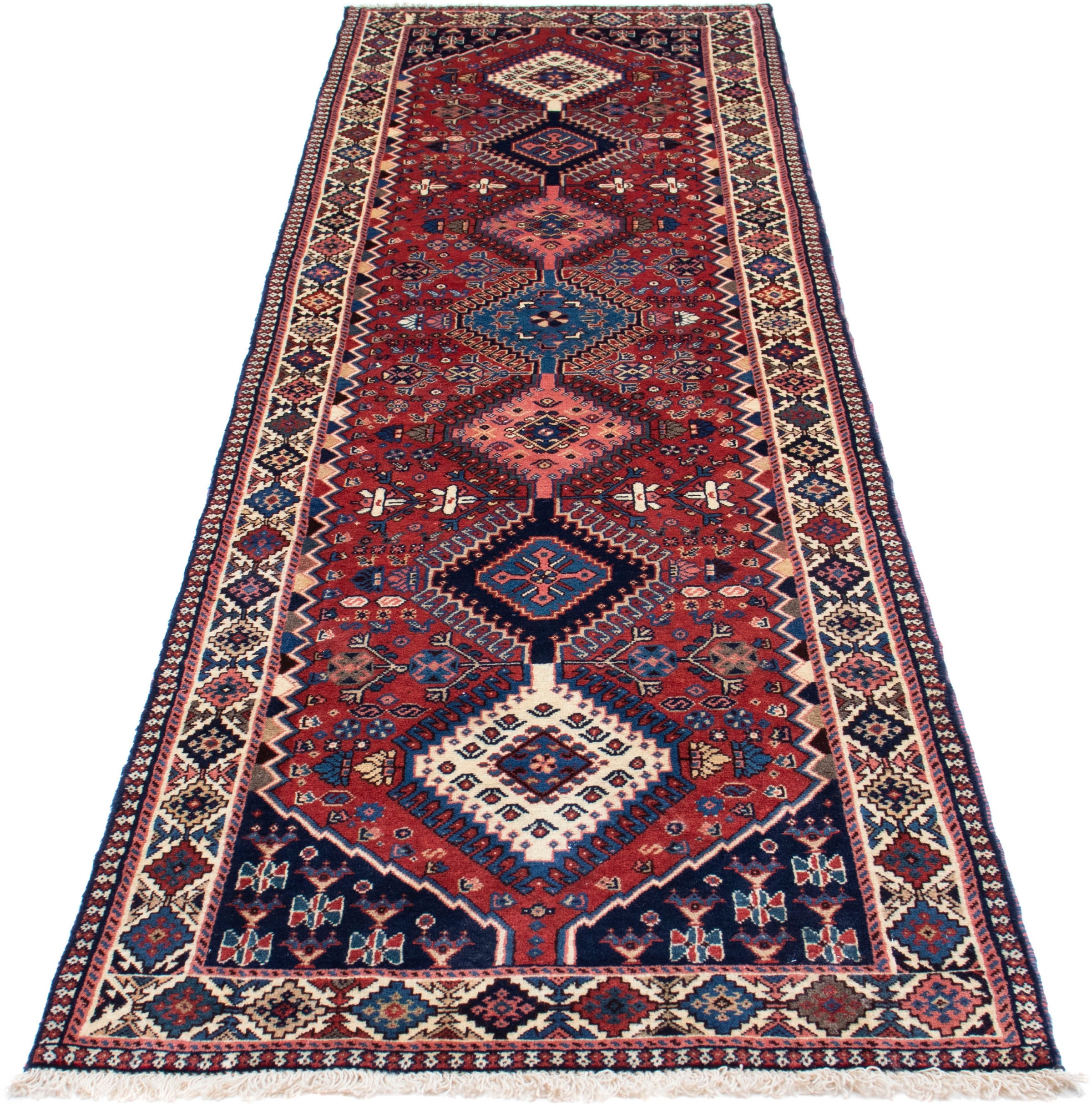 Image of morgenland Orientteppich »Perser - Nomadic - 283 x 80 cm - dunkelrot«, rechteckig, 10 mm Höhe, Wohnzimmer, Handgeknüpft, Einzelstück mit Zertifikat bei Ackermann Versand Schweiz