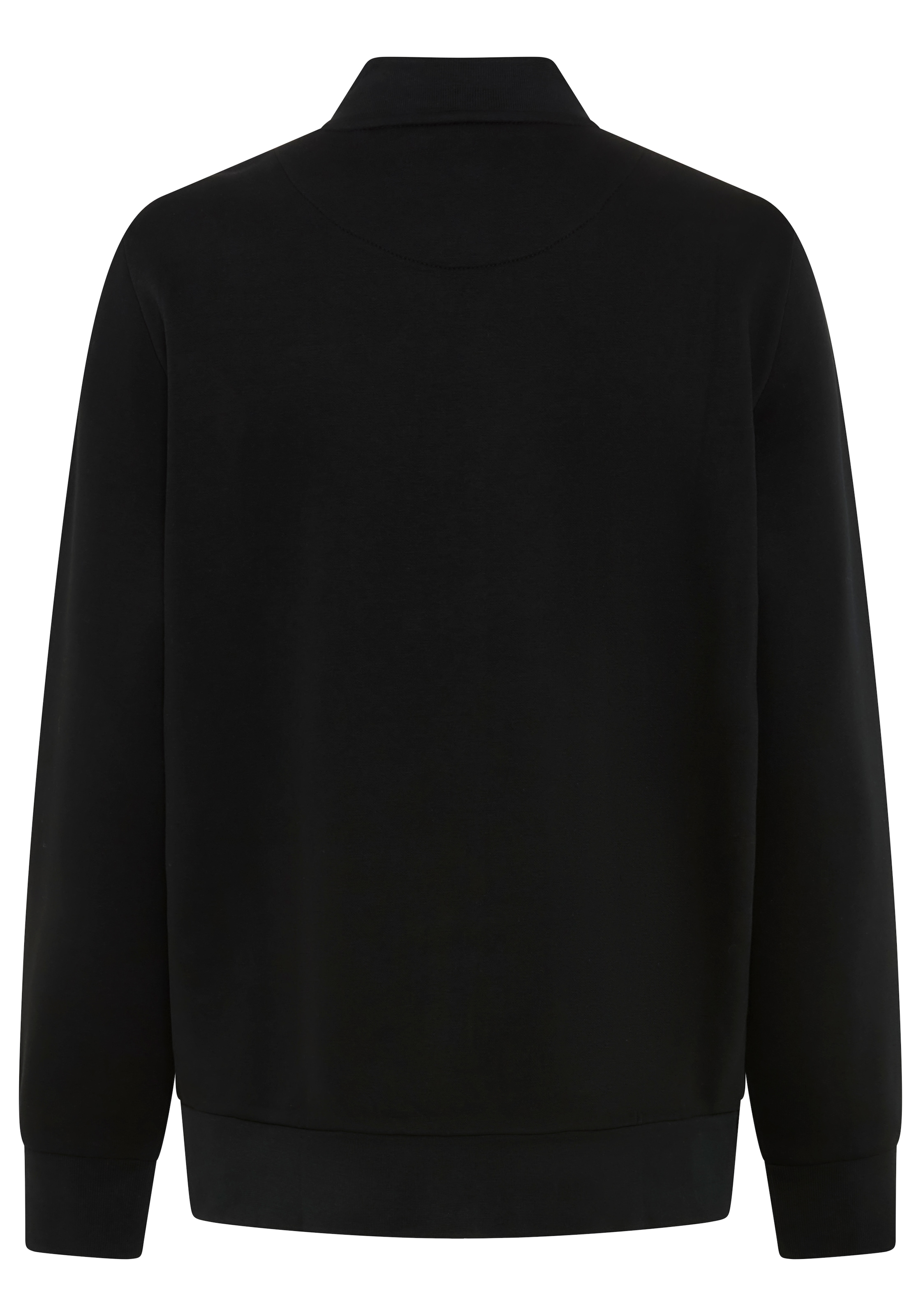Laura Scott Veste sweat 1 en forme de blouson en tissu sweat douillet, fermeture éclair brillante