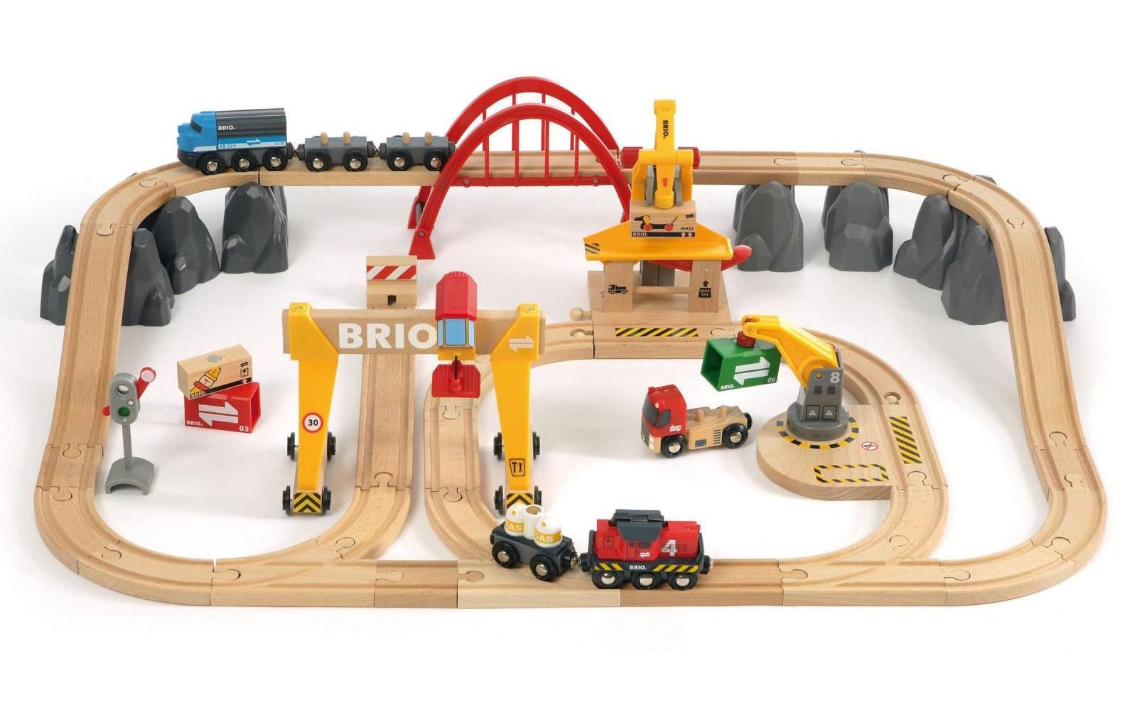 Spielzeugeisenbahn-Erweiterung »BRIO® WORLD Frachten Set Deluxe«, (Set)