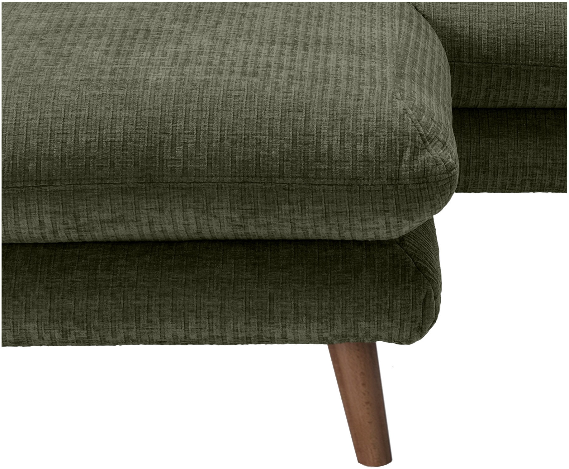 INOSIGN Ecksofa »Lazio modern und bequem, schmale Armlehnen, tolle Detailverarbeitung«, zwei verschiedene Fussfarben wählbar