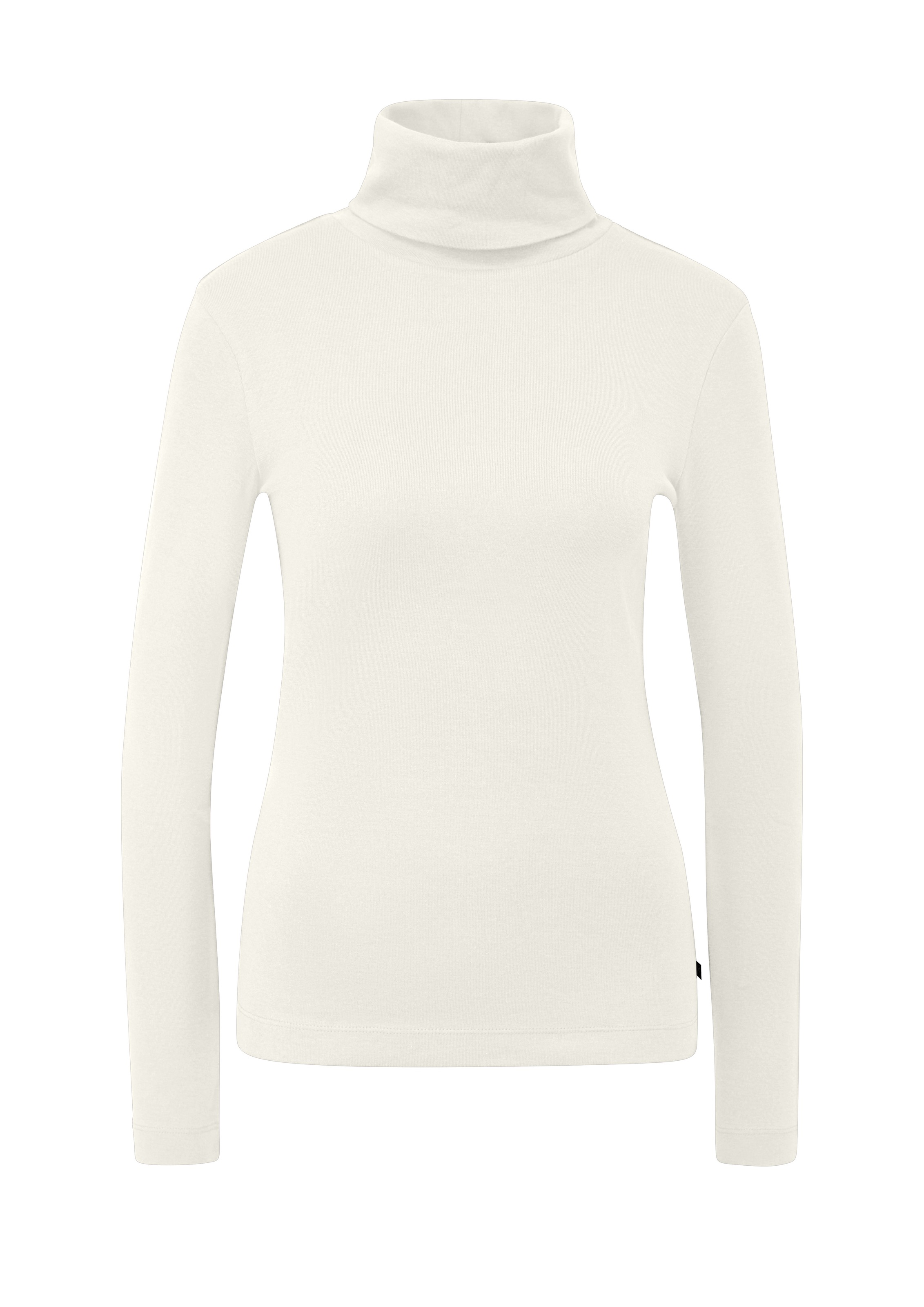 QS T-shirt à col roulé Langarmshirt mit Rolli / Baumwolle