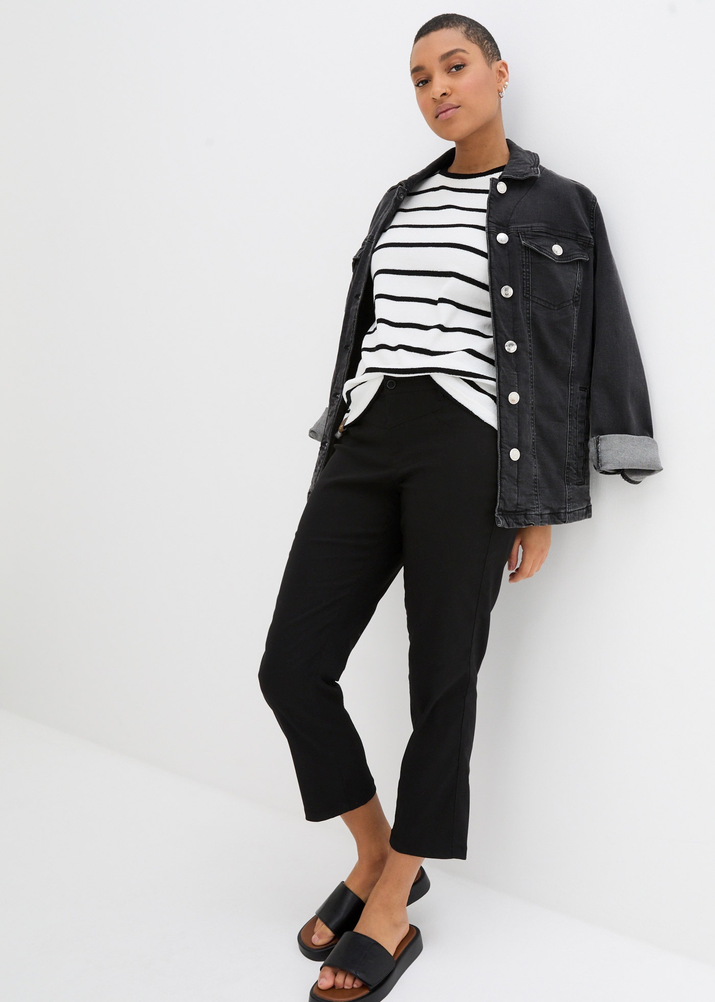 bonprix Pantalon 7/8  niedrige Leibhöhe, elastisch und formstabil