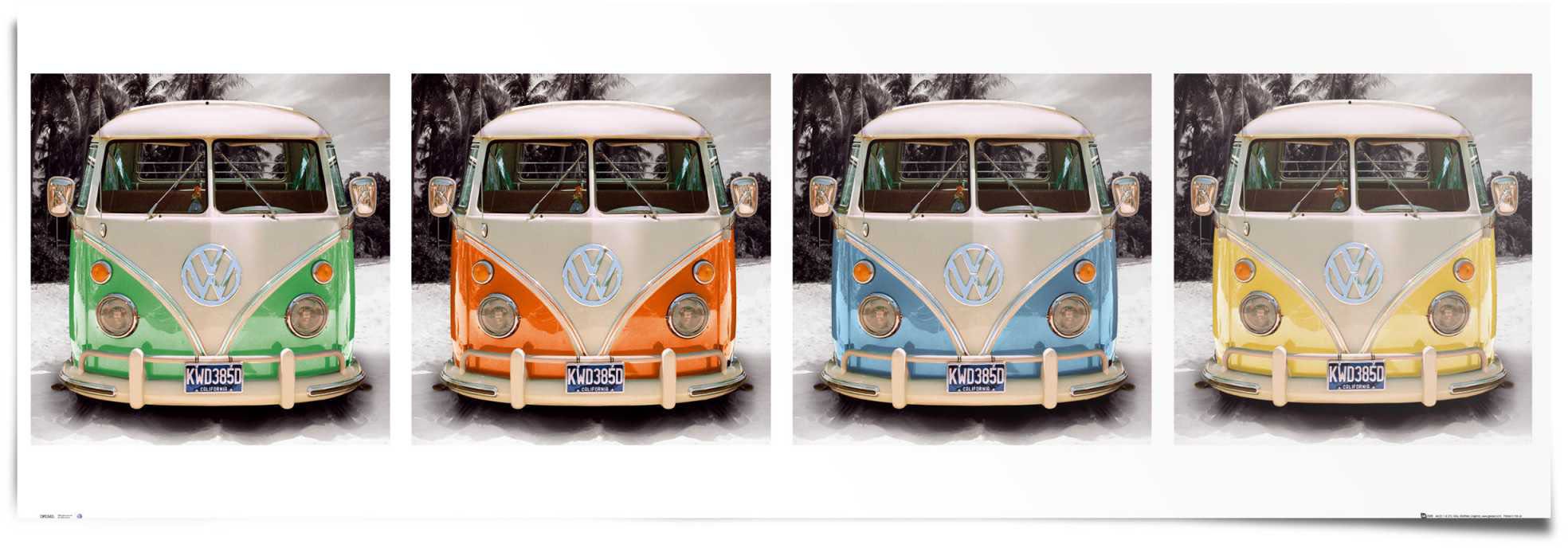 Image of Reinders! Poster »VW Camper 4 mal«, (1 St.) bei Ackermann Versand Schweiz