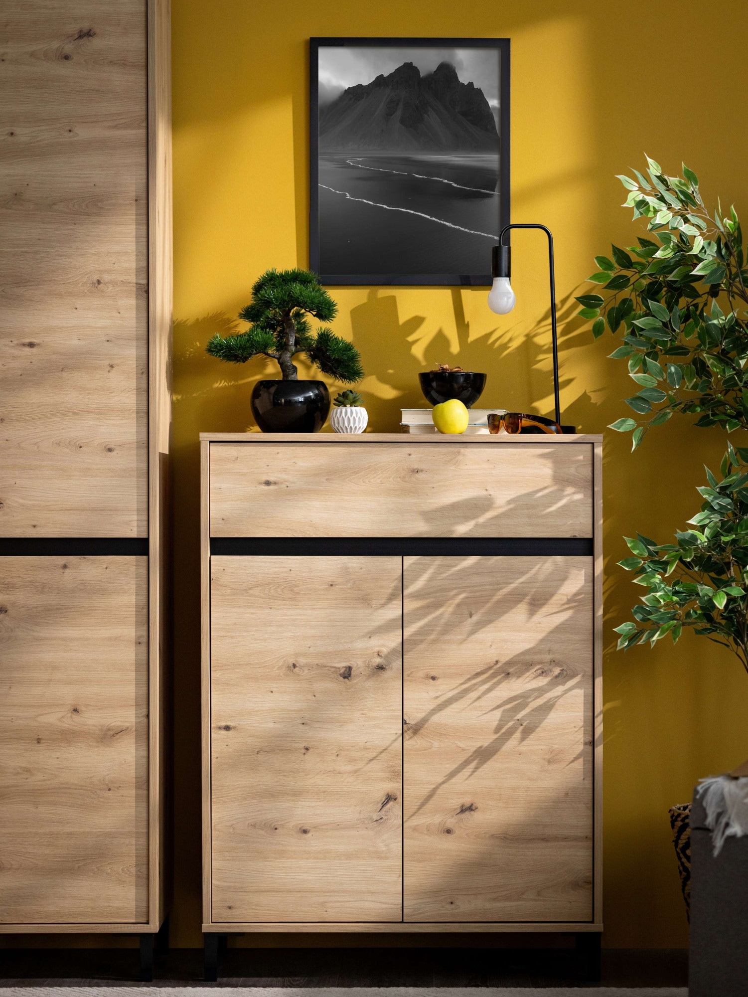 Home affaire Commode à chaussures »Flannan, Schuhregal, Schuhschrank, Gesamthöhe 109,5 cm« drei Regale und eine Schublade, Gesamtbreite 80 cm