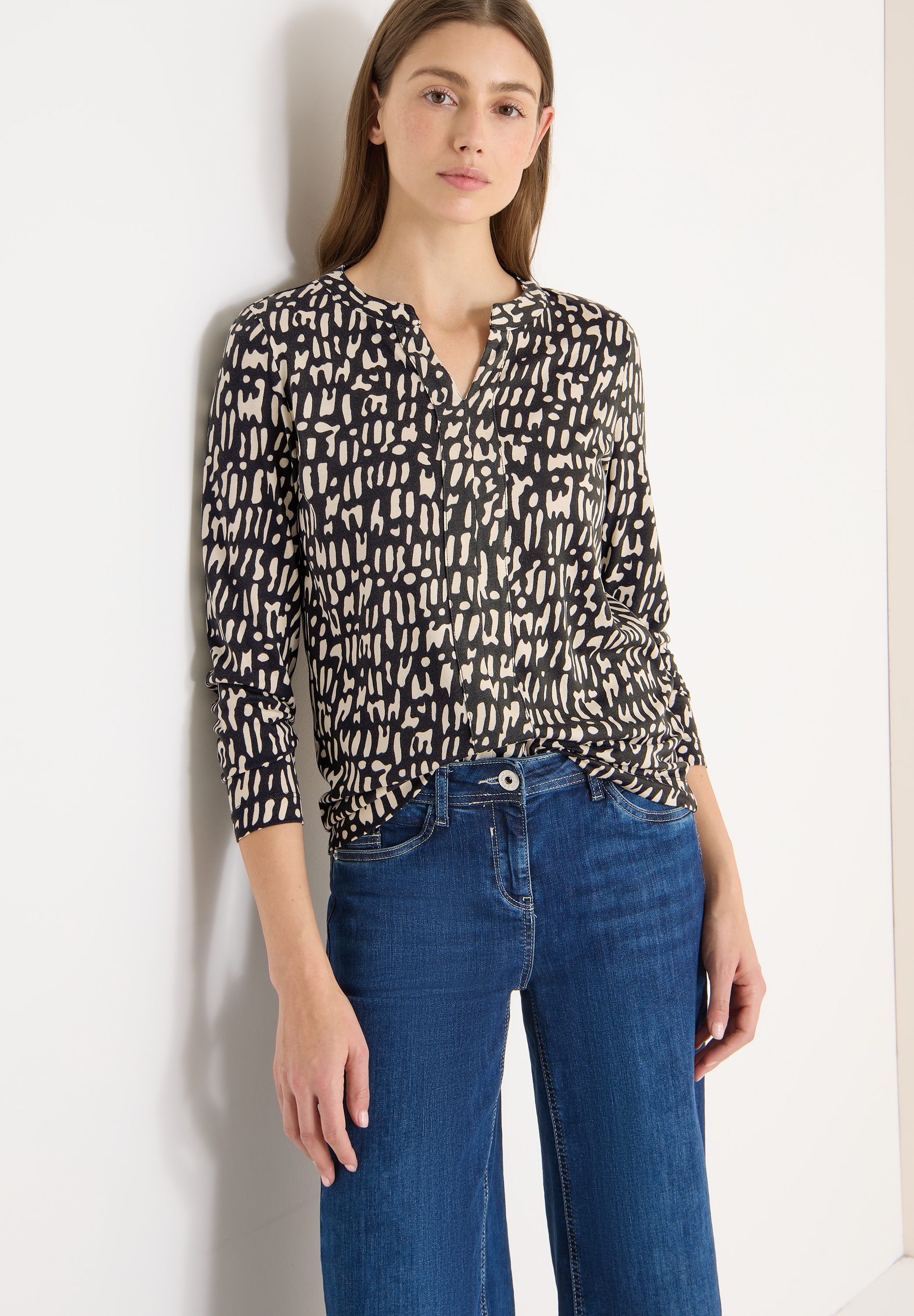 Image of Cecil Print-Shirt im Tunika-Look und mit grafischem Muster