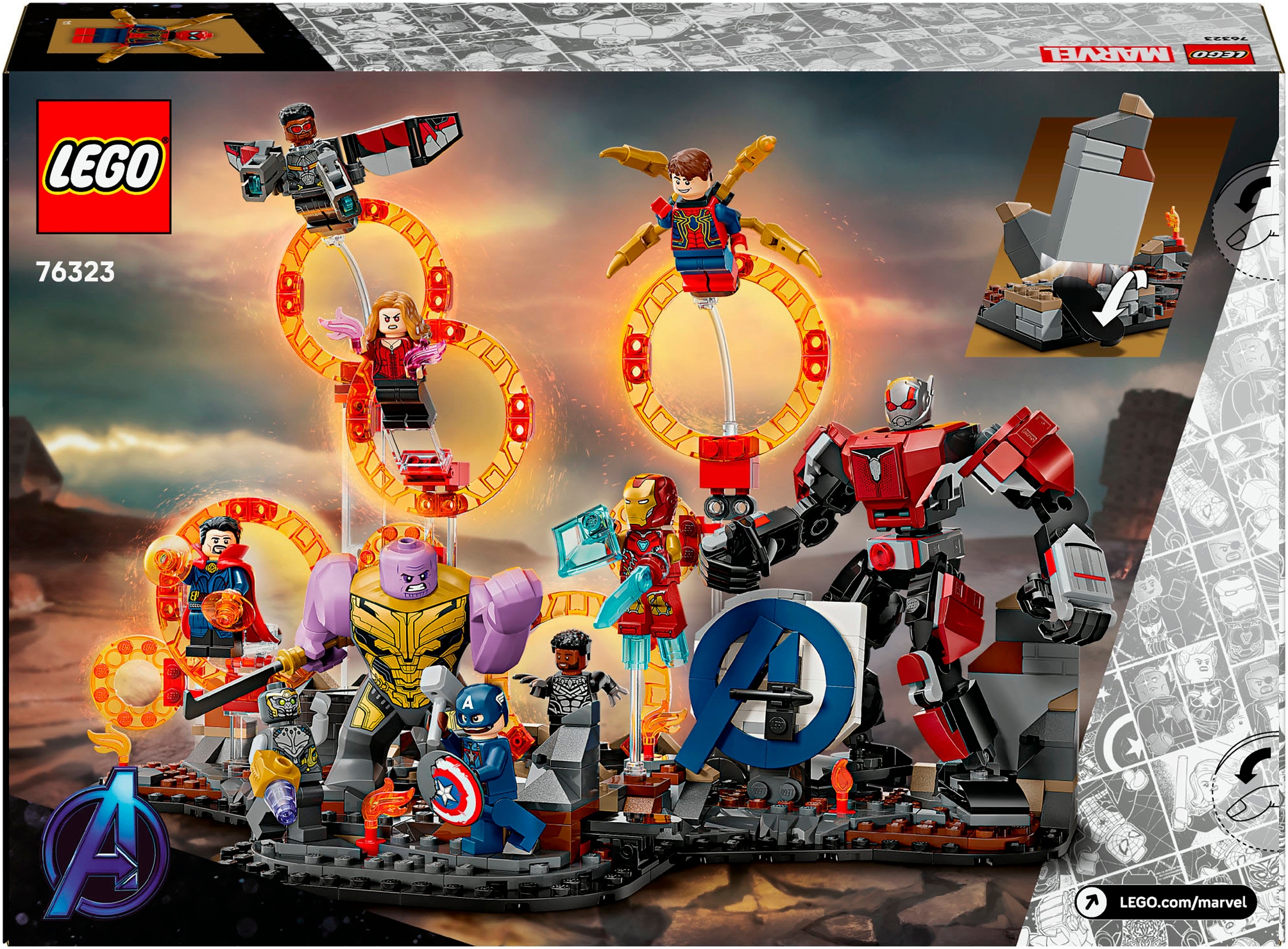 LEGO® Konstruktionsspielsteine »Avengers: Endgame Letzter Showdown (76323), LEGO Super Heroes« Made in Europe
