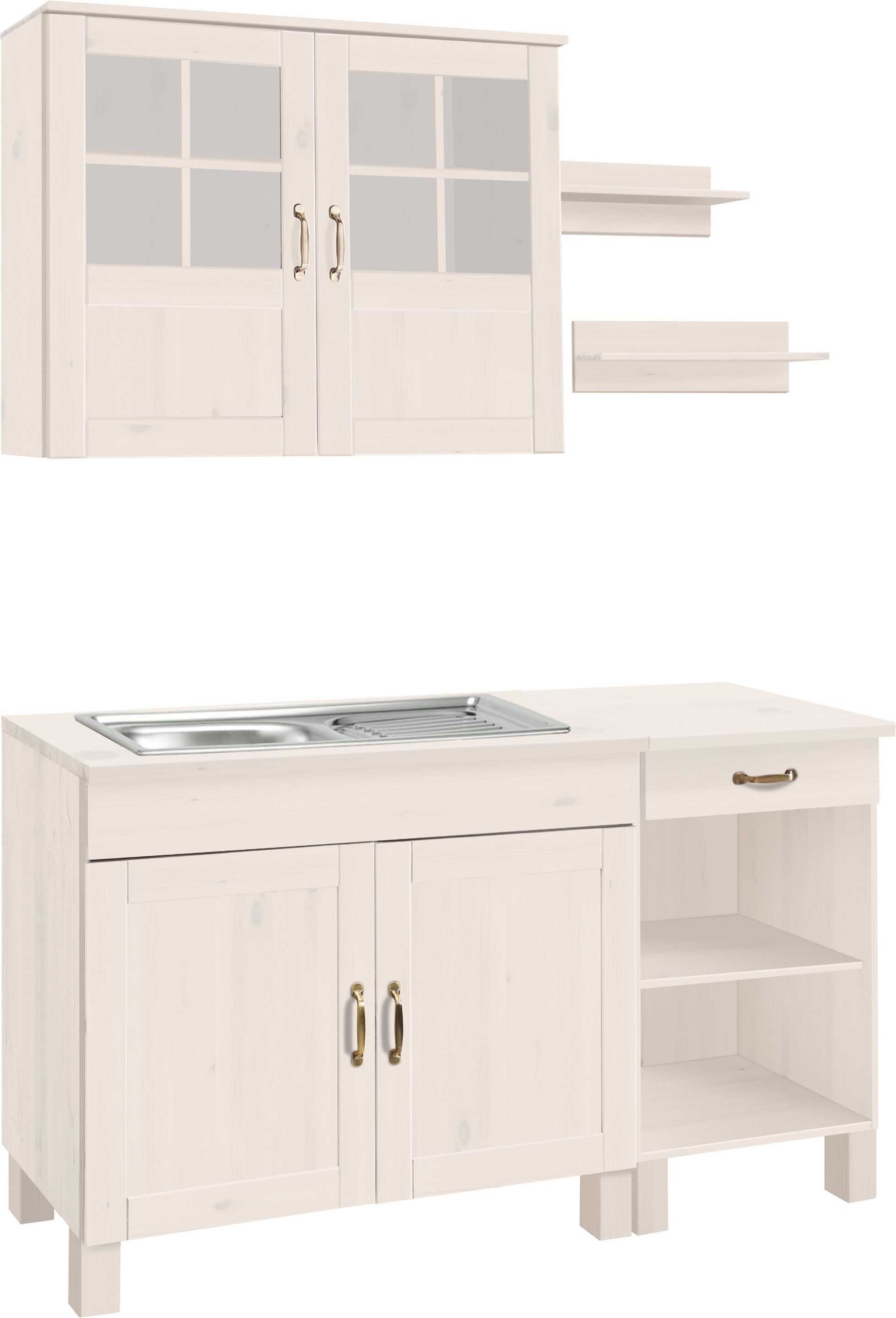 Home affaire Kitchenette »Alby« largeur 150 cm, en 2 profondeurs, sans appareils électriques