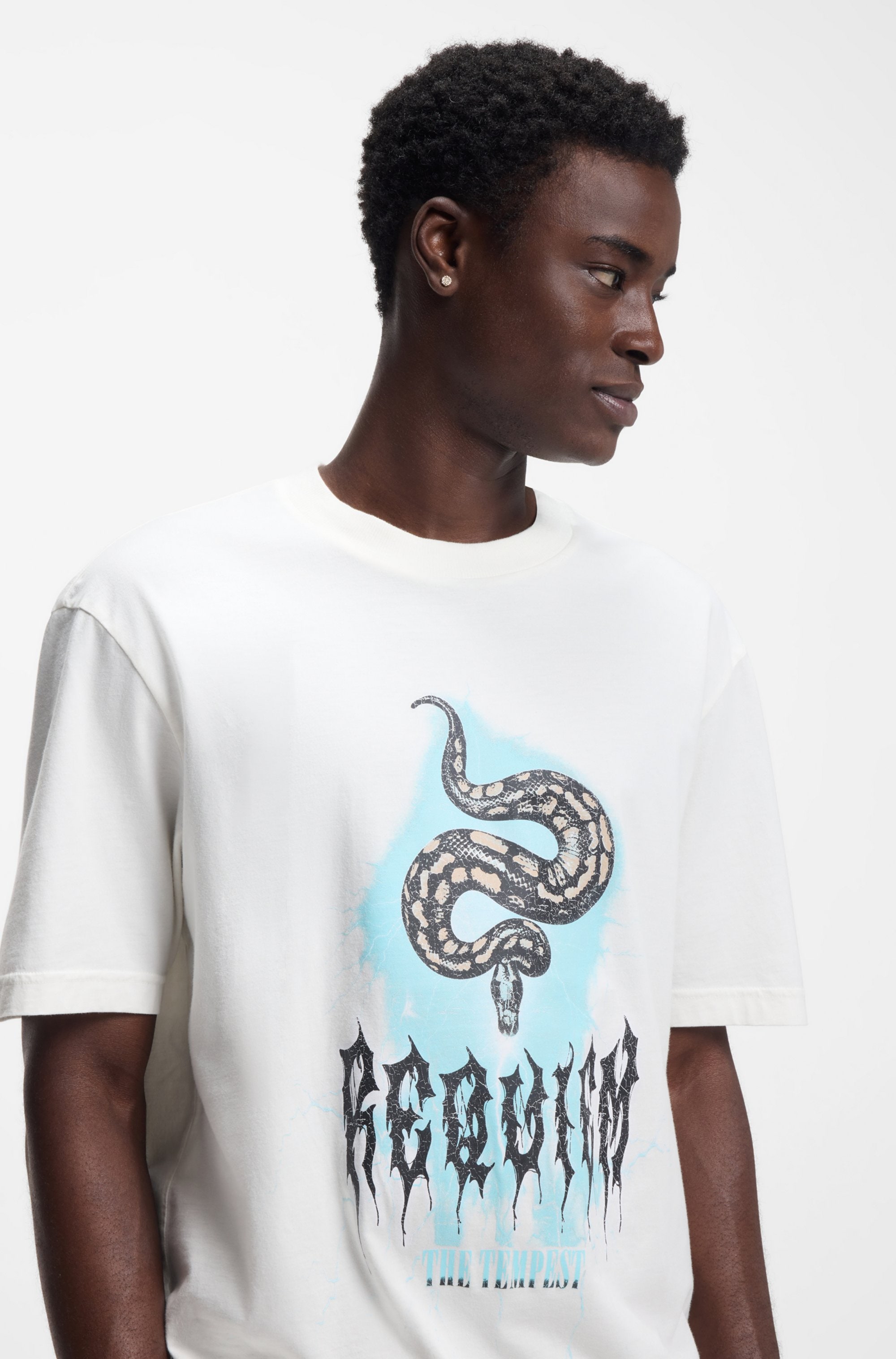 HUGO Blue T-Shirt mit Frontprint