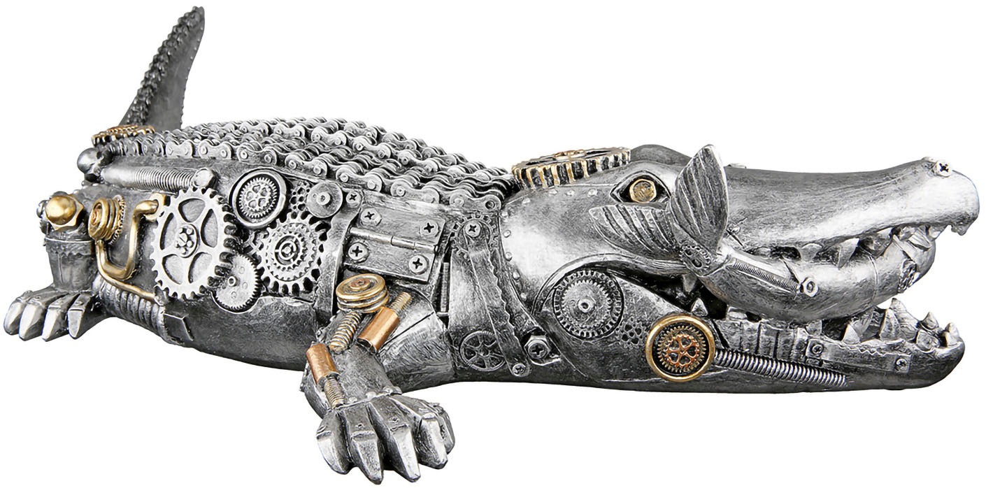 Casablanca by Gilde Tierfigur »Skulptur "Steampunk crocodile"«