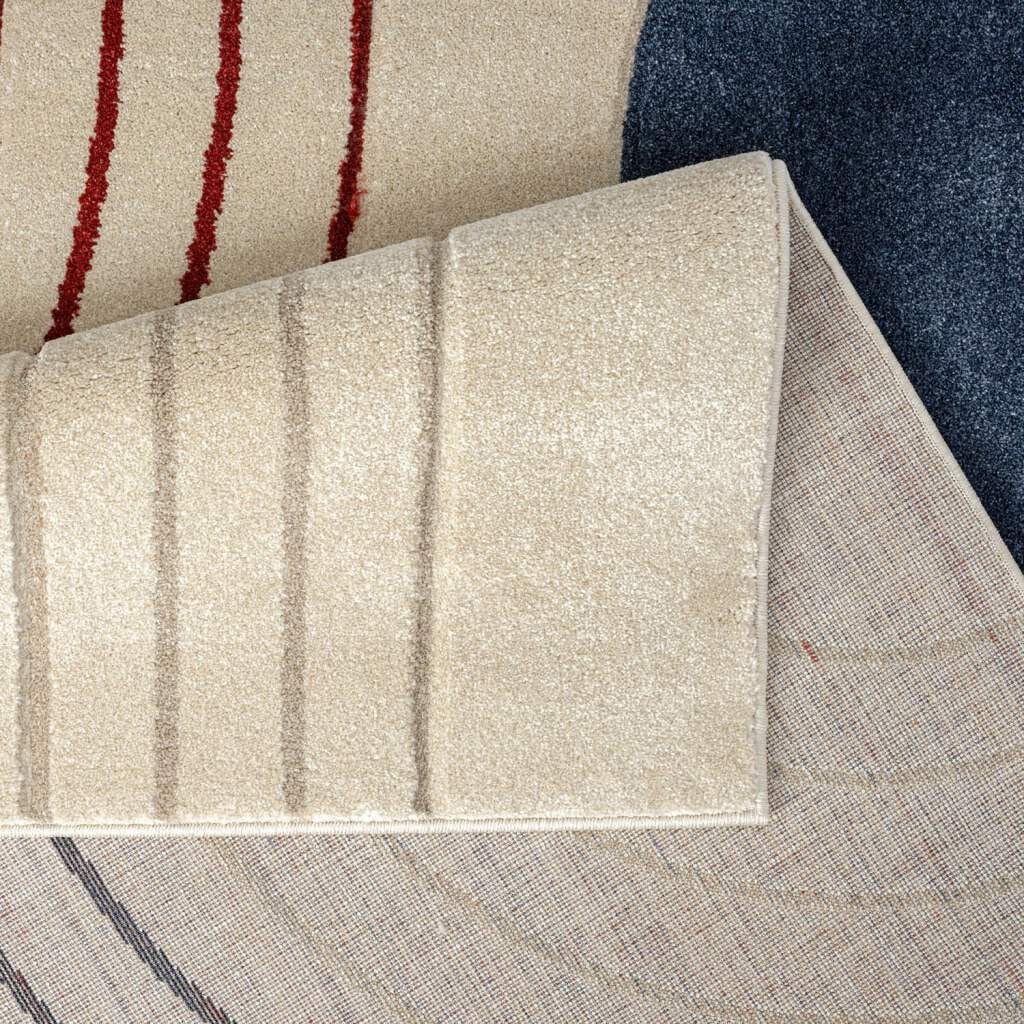 Carpet City Teppich »BONITO 7170«, rechteckig, 11 mm Höhe, Läufer, Flachflor, Hochtief-Muster/ 3D-Effekt, Geo-Muster, Wohnzimmer