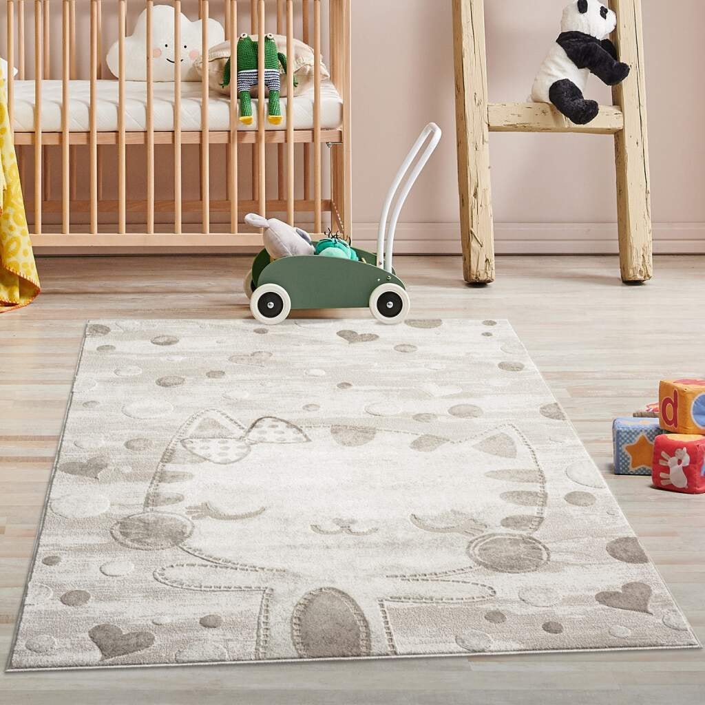 Image of Carpet City Kinderteppich "MARA720" rechteckig 11 mm Höhe Kinderzimmer, Kurzflor,robust,Tiere, Spielzimmer