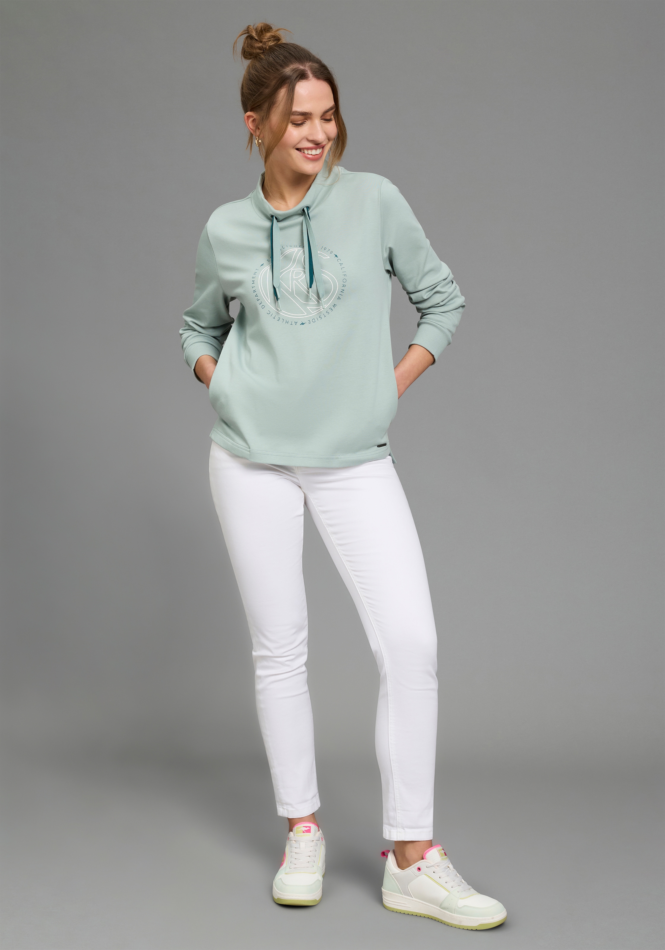 KangaROOS Sweat-shirt , mit Stehkragen und Frontdruck
