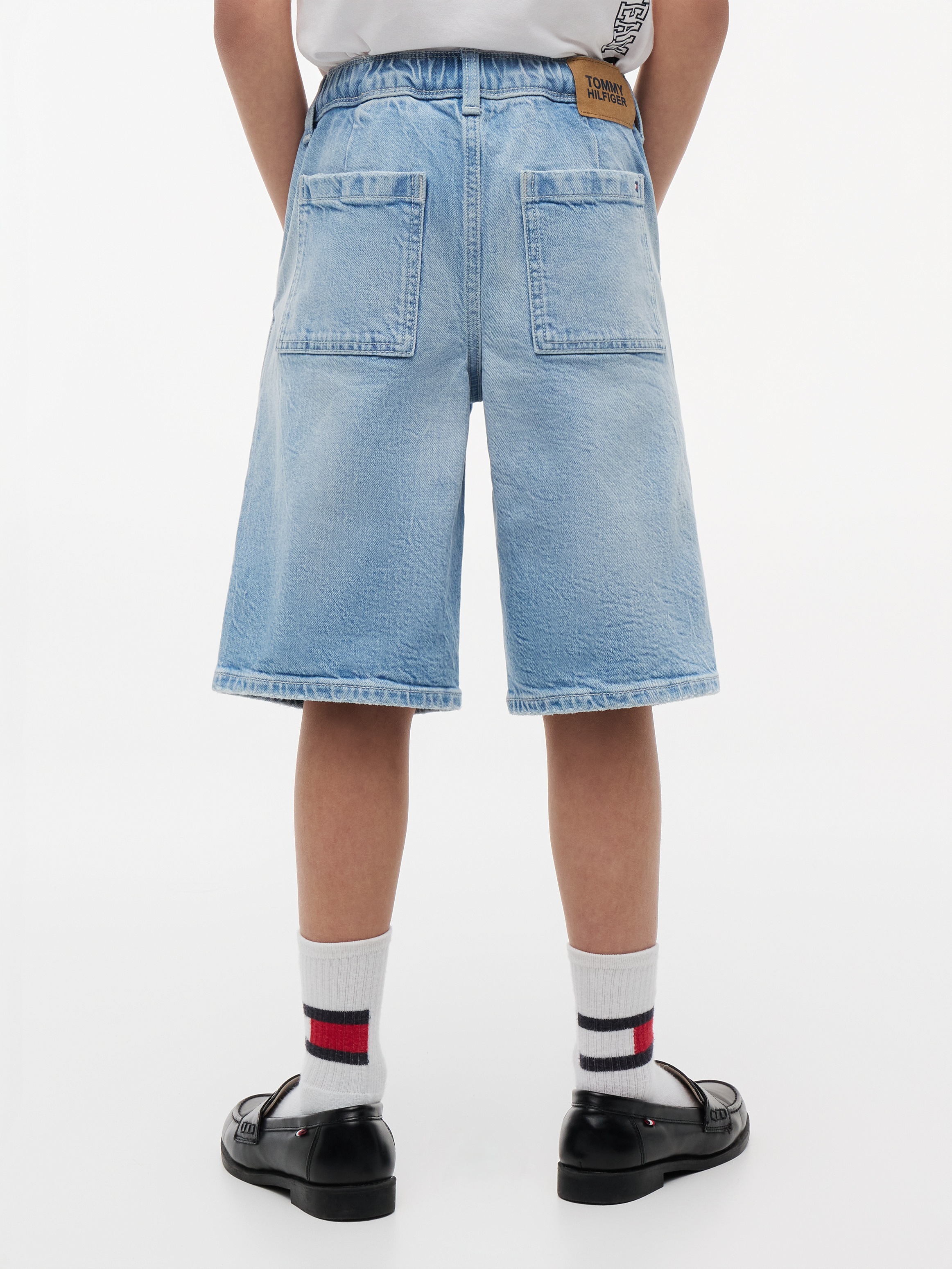 Tommy Hilfiger Shorts  für Kinder bis 16 Jahre, elastischer Bund, Baggy-Style