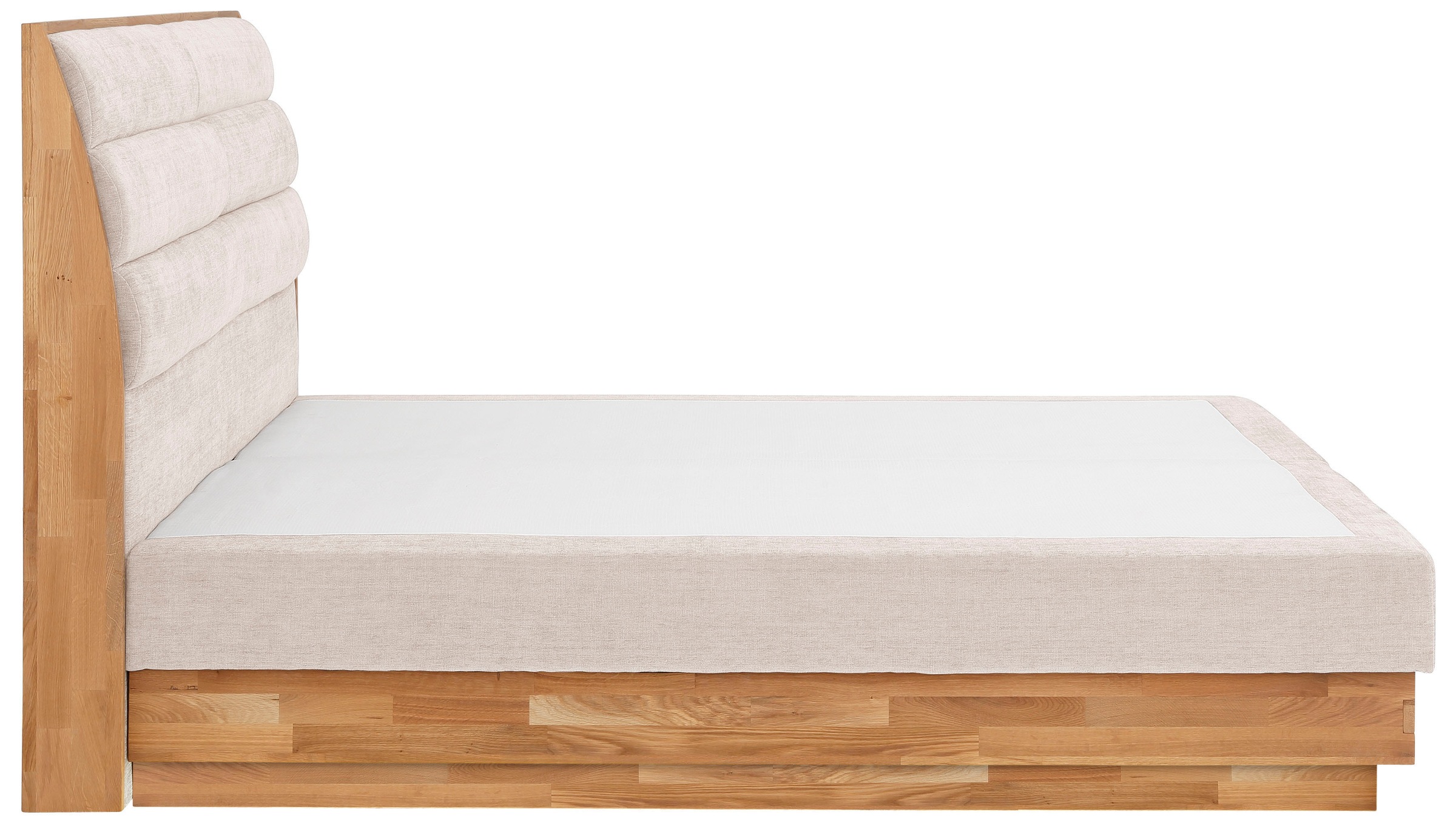 GOODproduct Boxspringbett »Jenna«, ohne LED-Beleuchtung, mit zertifizierten, recycelten Bezugsstoffen