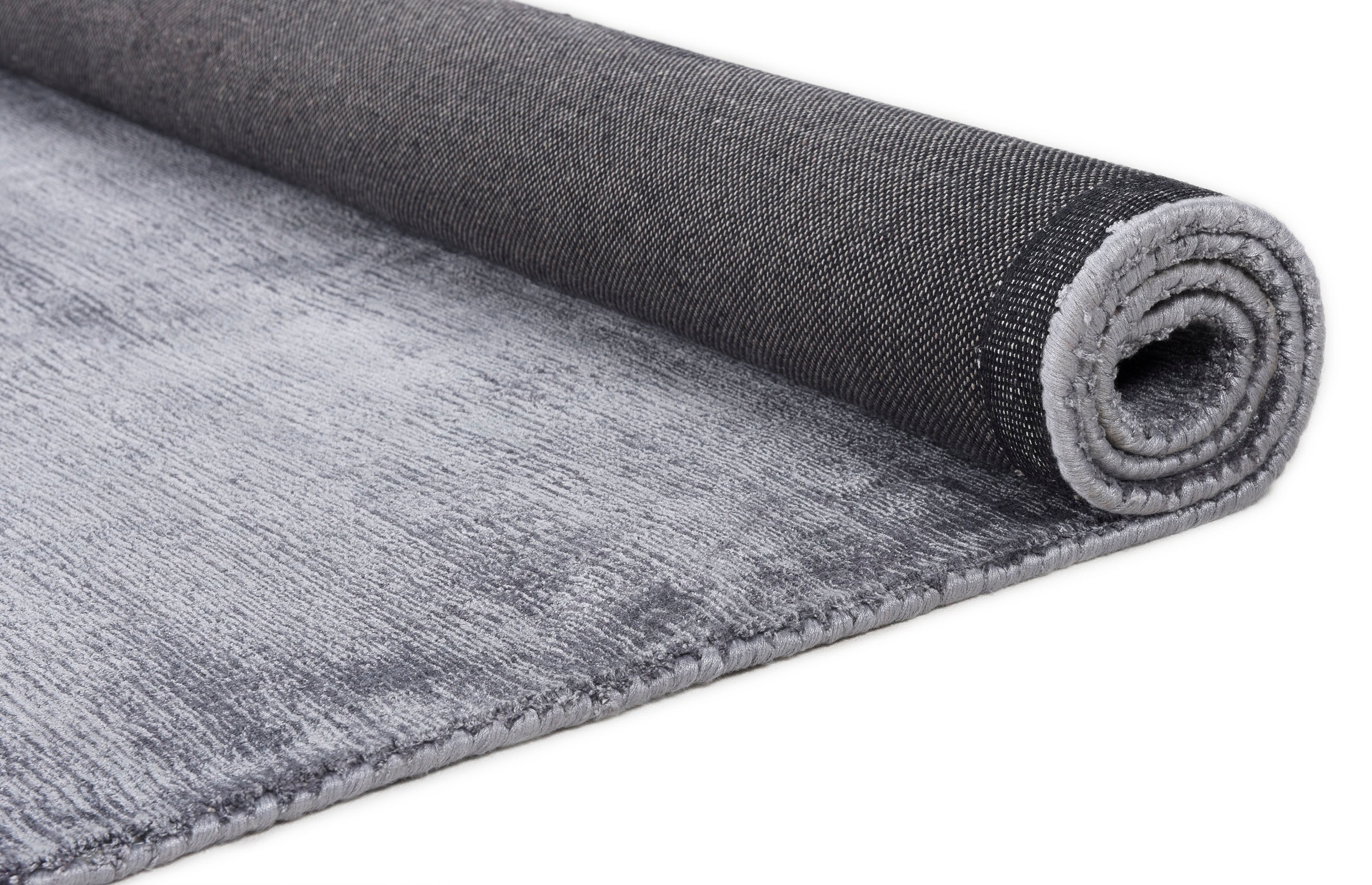 TOM TAILOR HOME Teppich »Shine uni«, rechteckig, 8 mm Höhe, Handweb Teppich, 100% Viskose, handgewebt, mit elegantem Schimmer