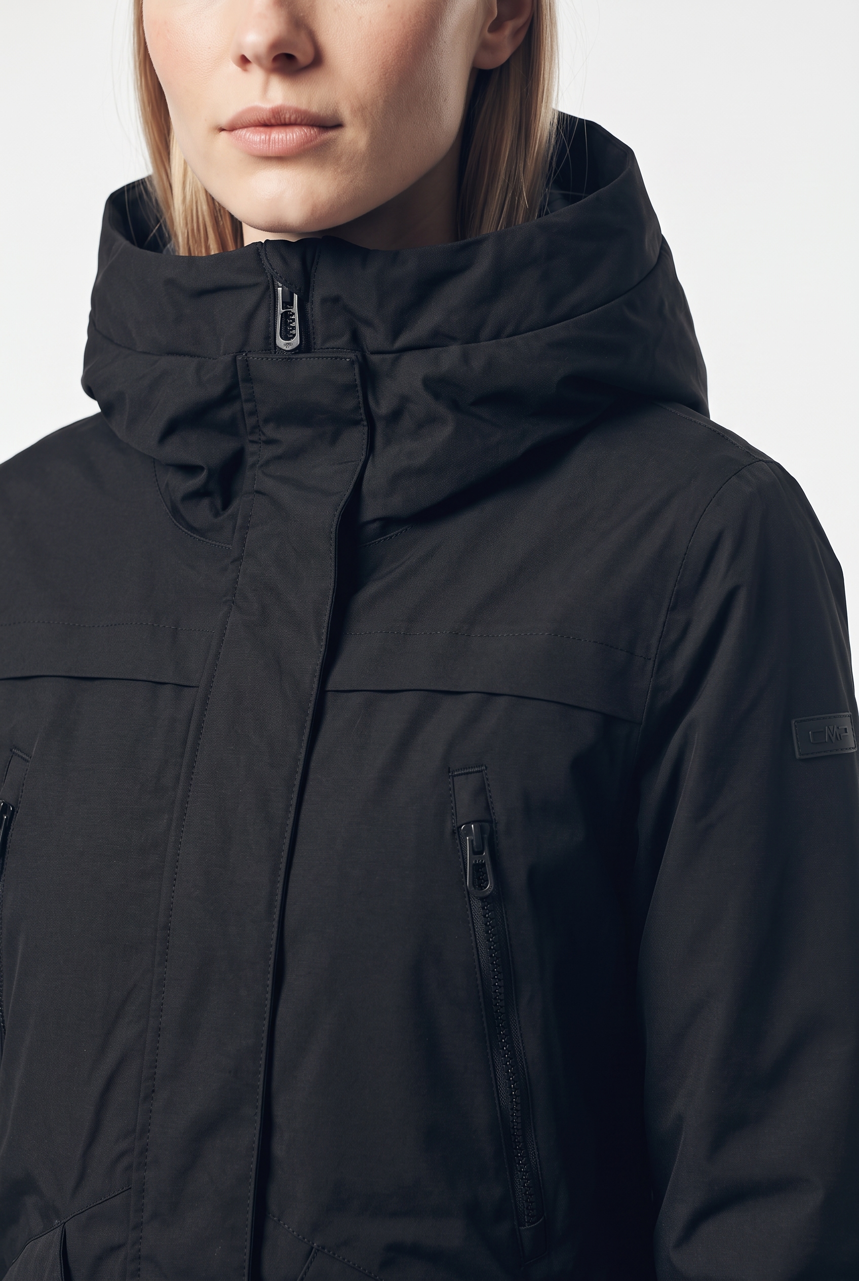 CMP Funktionsmantel »WOMAN PARKA FIX HOOD« auch in grossen Grössen, mit fester Kapuze, aus Nylon