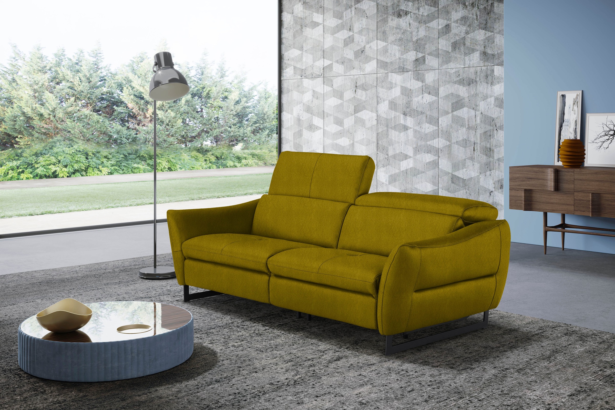 Image of Egoitaliano 2,5-Sitzer »Dafne«, wahlweise mit und ohne elektrischer Relaxfunktion, Kopfteile manuell verstellbar bei Ackermann Versand Schweiz