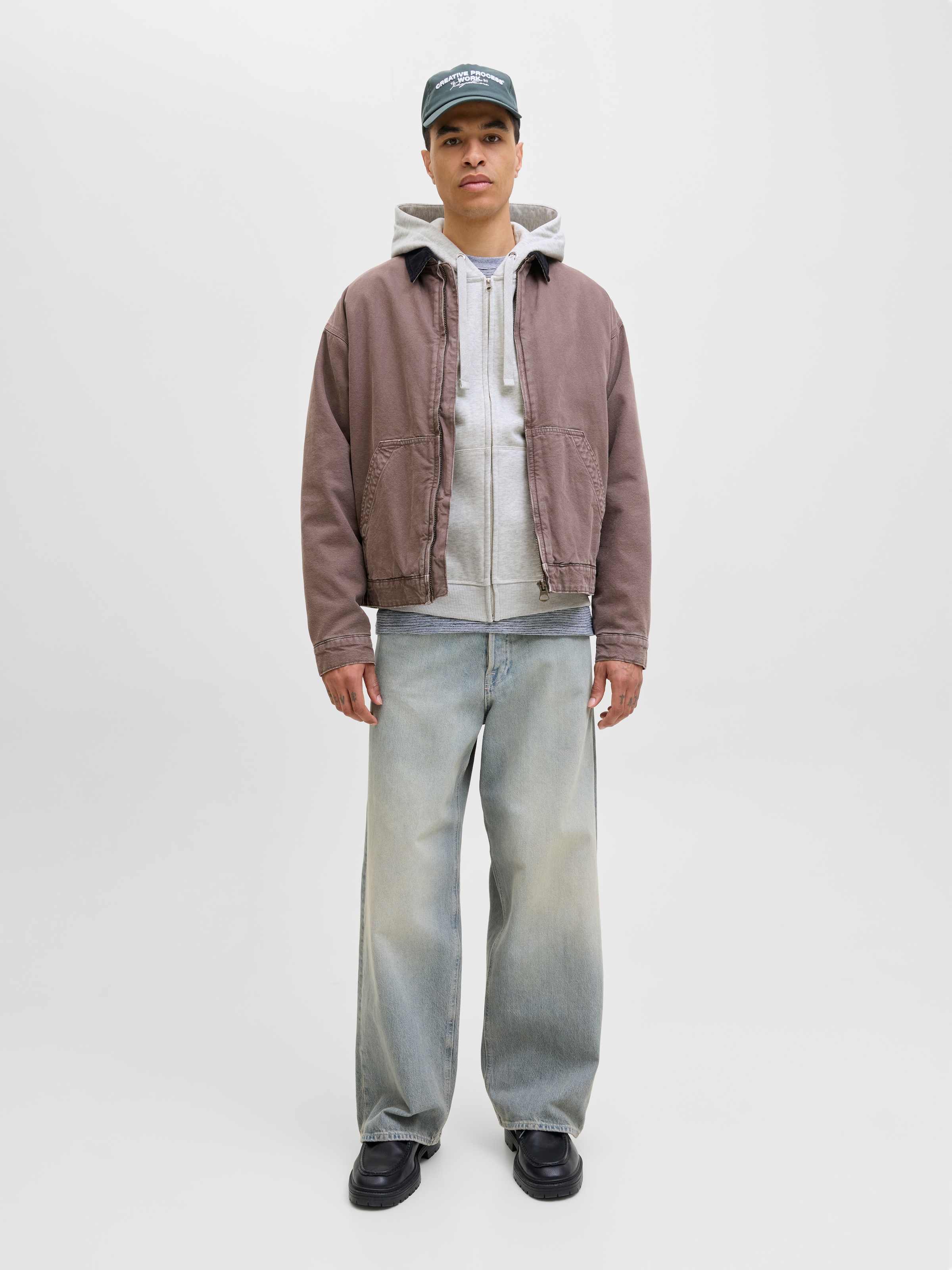 Jack & Jones Kapuzensweatshirt »JORNORREBRO EMB SWEAT ZIP HOOD NOOS«