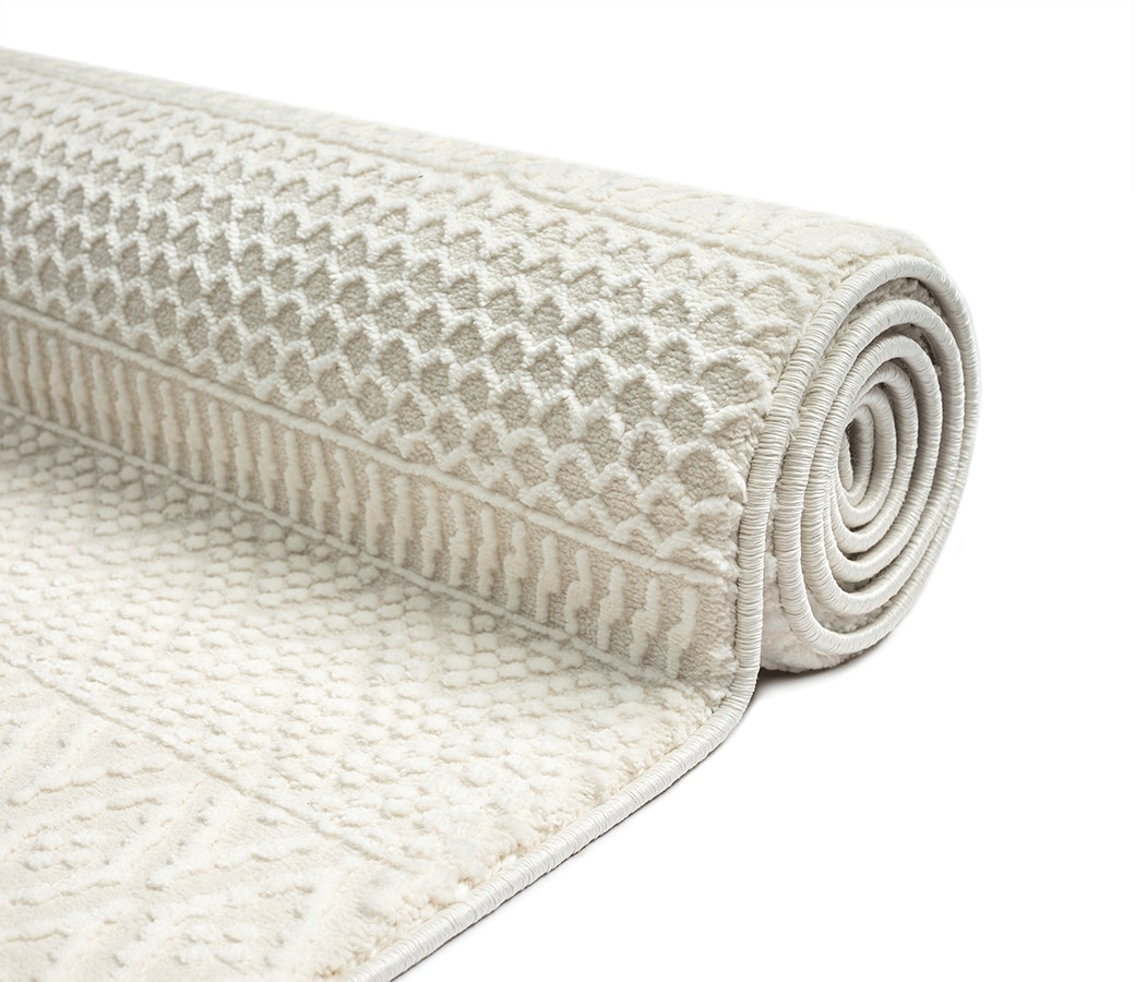 the carpet Teppich »Lima« rechteckig 12 mm Höhe Designer Teppich Flor 1 recyceltem Polyester waschbar