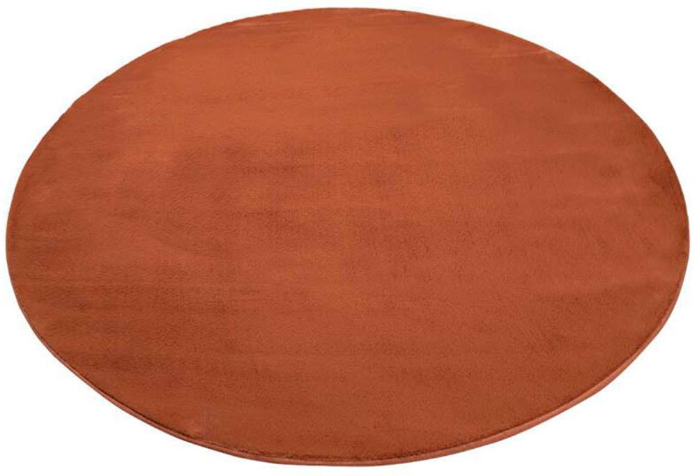 Carpet City Hochflor-Teppich »TOPIA400«, rund, 21 mm Höhe, besonders weich und kuschelig durch Polyester, Uni-Farben
