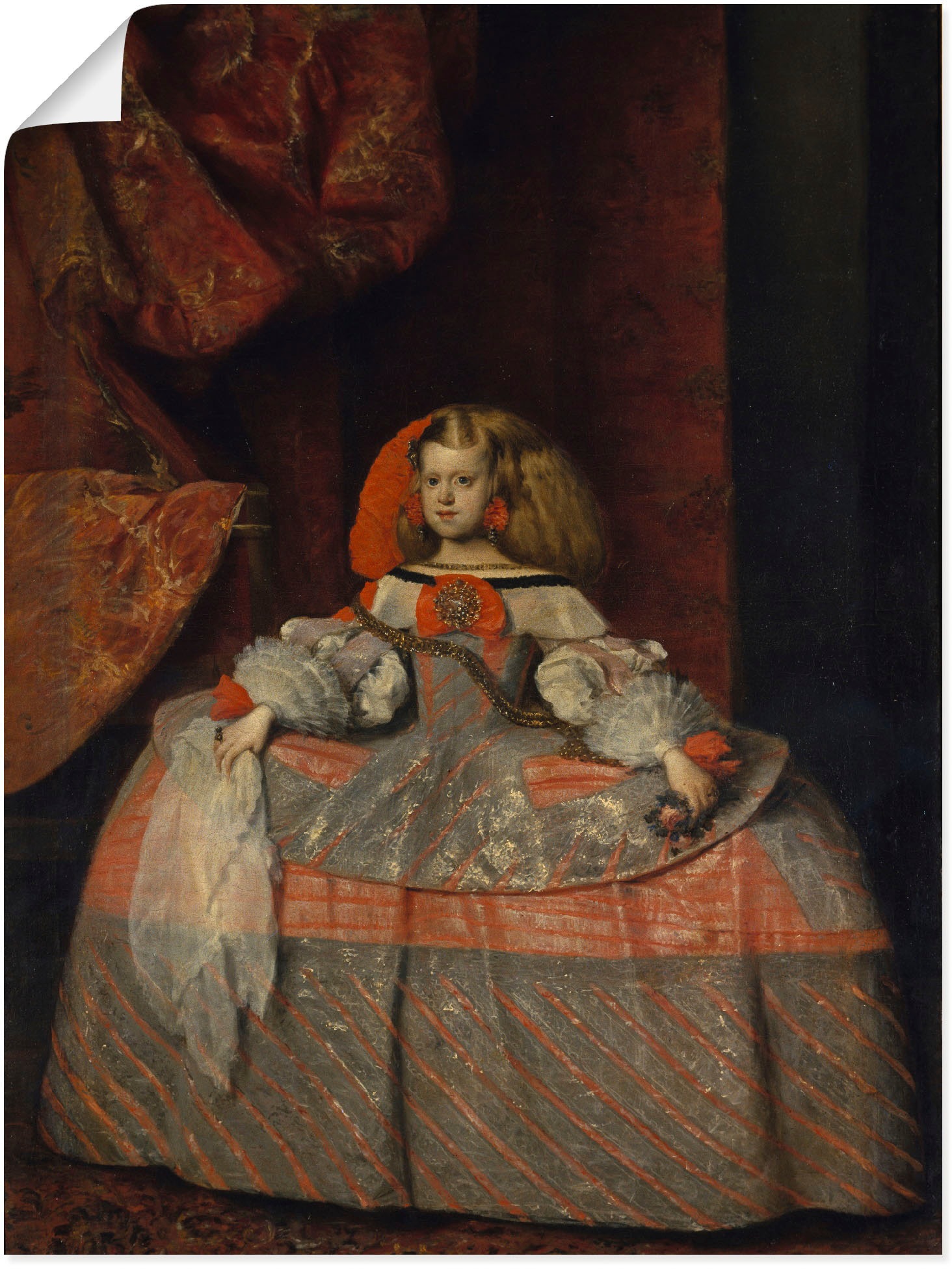 Image of Artland Wandbild »Die Infantin Margarita Theresa«, Kind, (1 St.), in vielen Grössen & Produktarten -Leinwandbild, Poster, Wandaufkleber / Wandtattoo auch für Badezimmer geeignet bei Ackermann Versand Schweiz