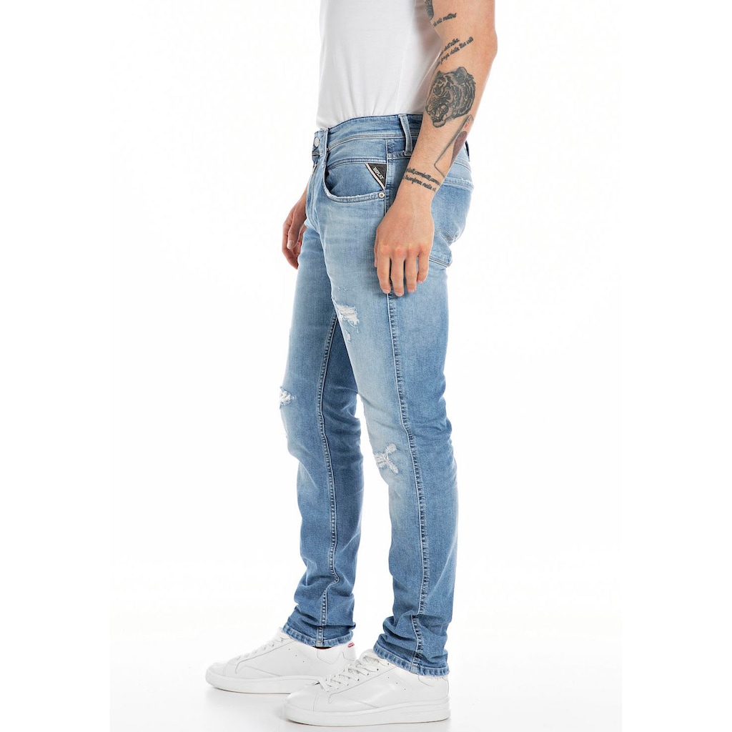 Replay Slim-fit-Jeans »ANBASS HYPERFLEX BIO«