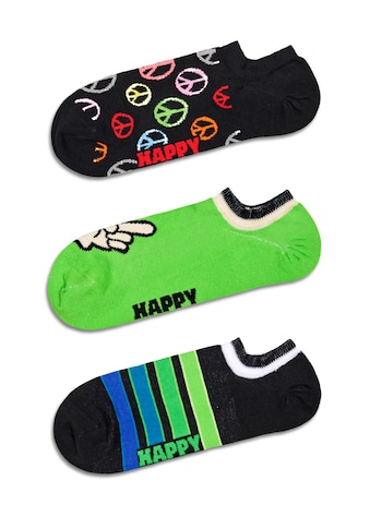 Happy Socks Sneakersocken, (Set, 3 Paar), mit verspielten Mustern