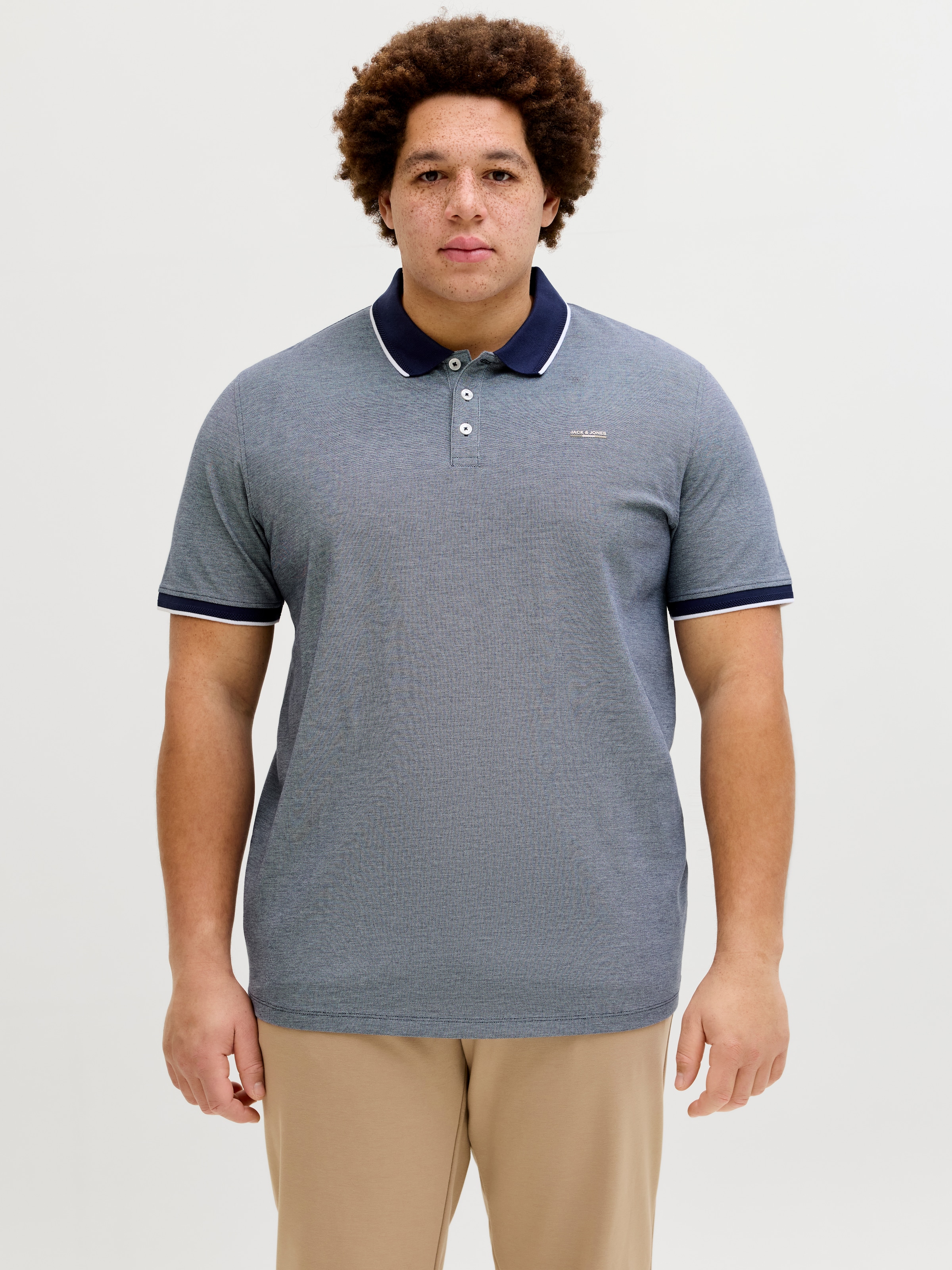 Image of Jack & Jones PlusSize Poloshirt "JPRBLUALVES SS POLO PLS"