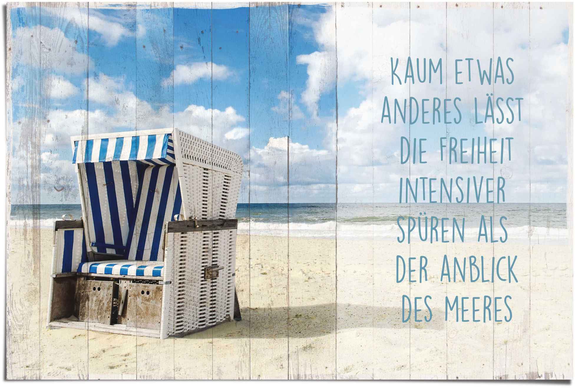 Image of Reinders! Poster »Freiheit am Strand Spruch«, (1 St.) bei Ackermann Versand Schweiz
