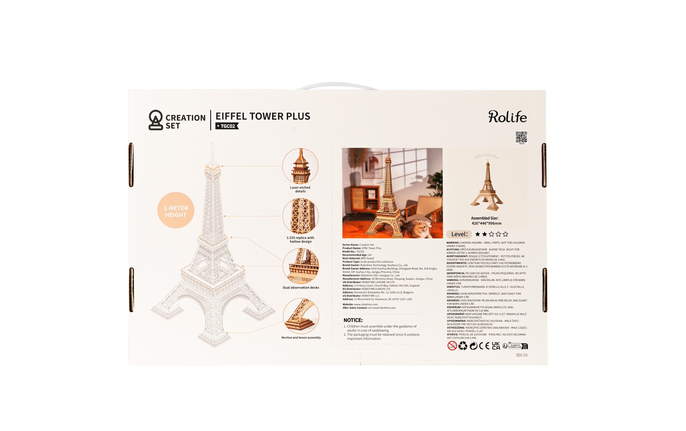   Modellbausatz »RoboTime Eiffel Tower Plus«