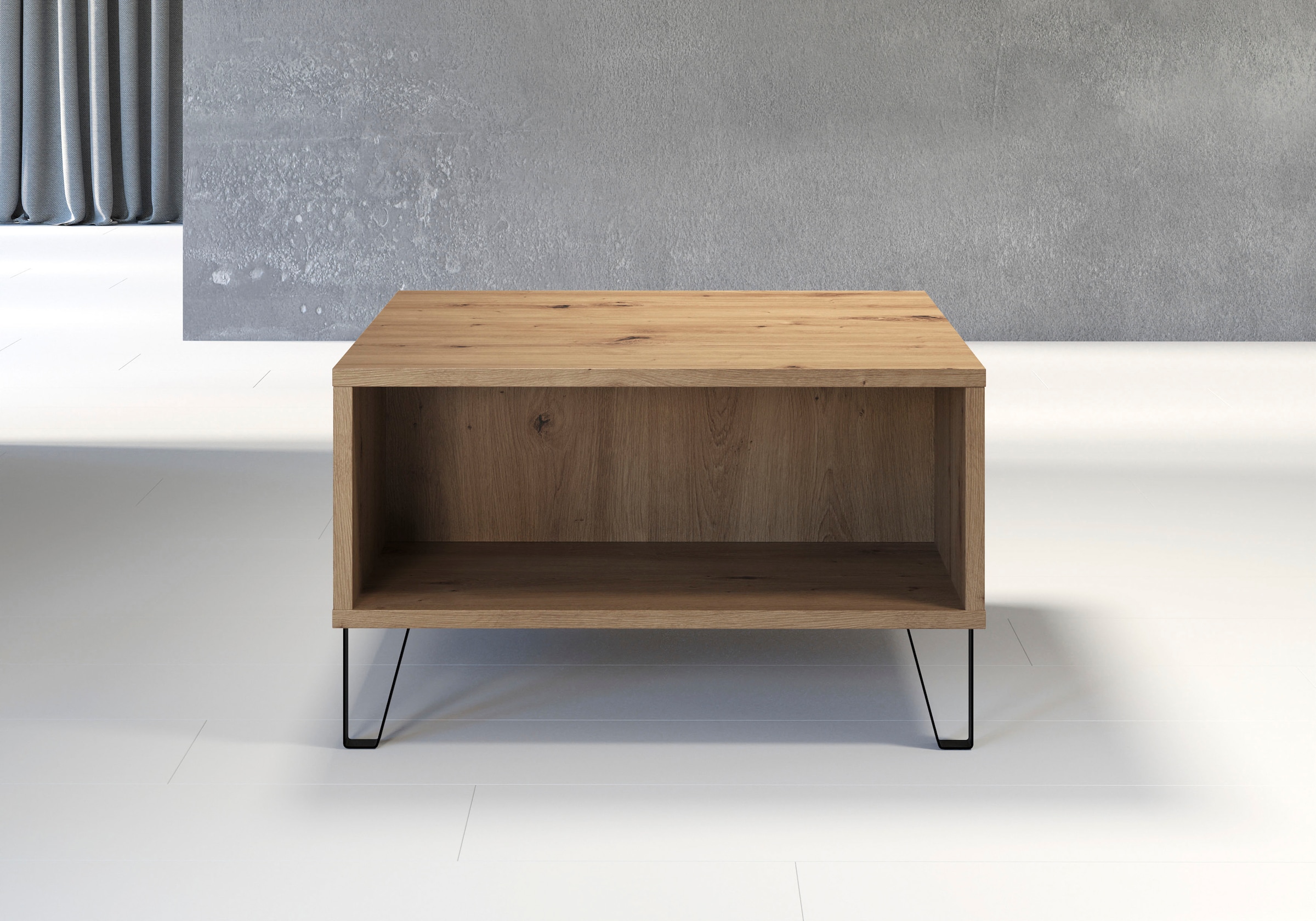 Home affaire Table basse »Tarragona« Table basse avec 2 compartiments ouverts - (L/P/H) 60/60/37 cm
