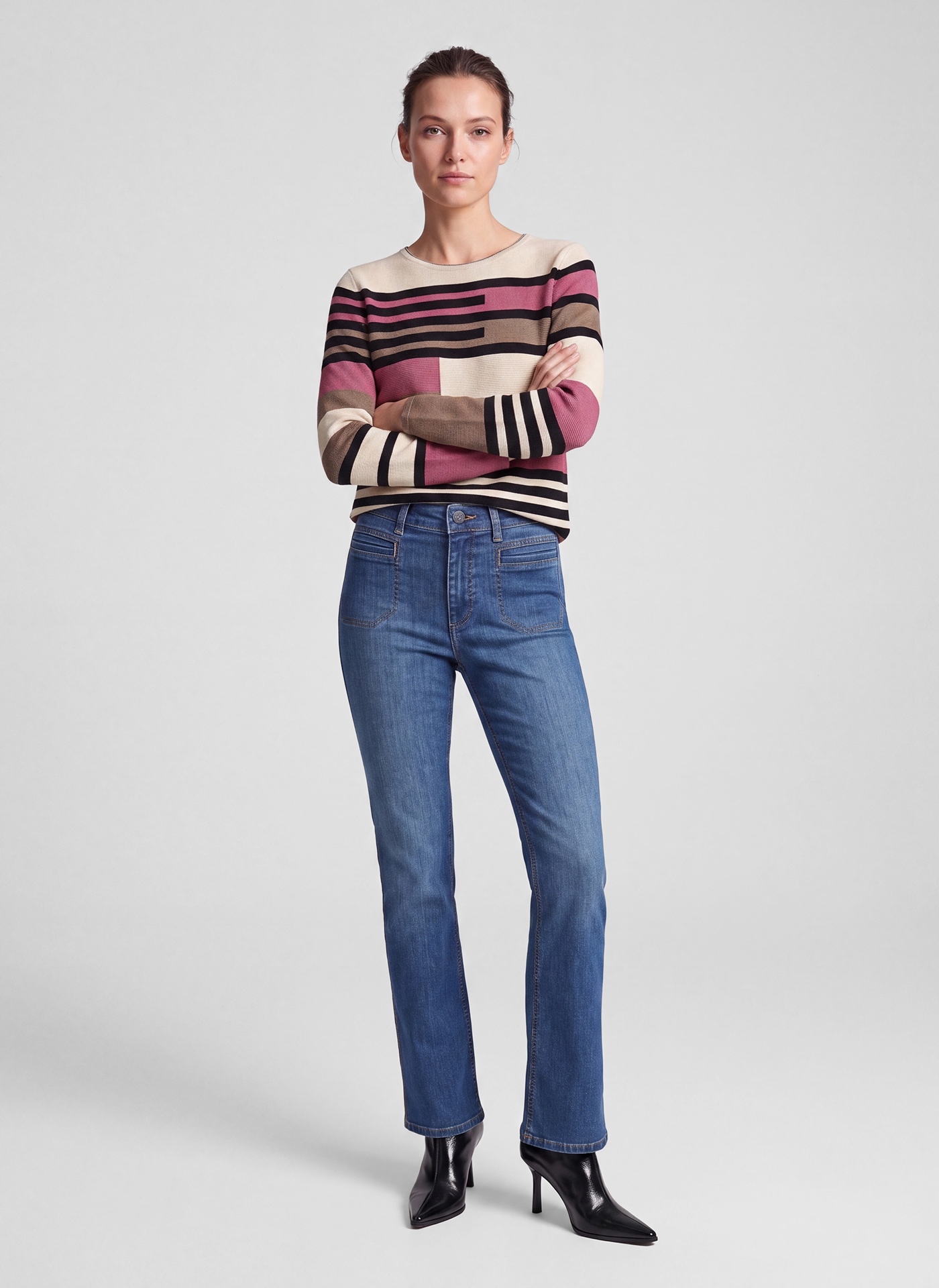Rabe Strickpullover gemustert