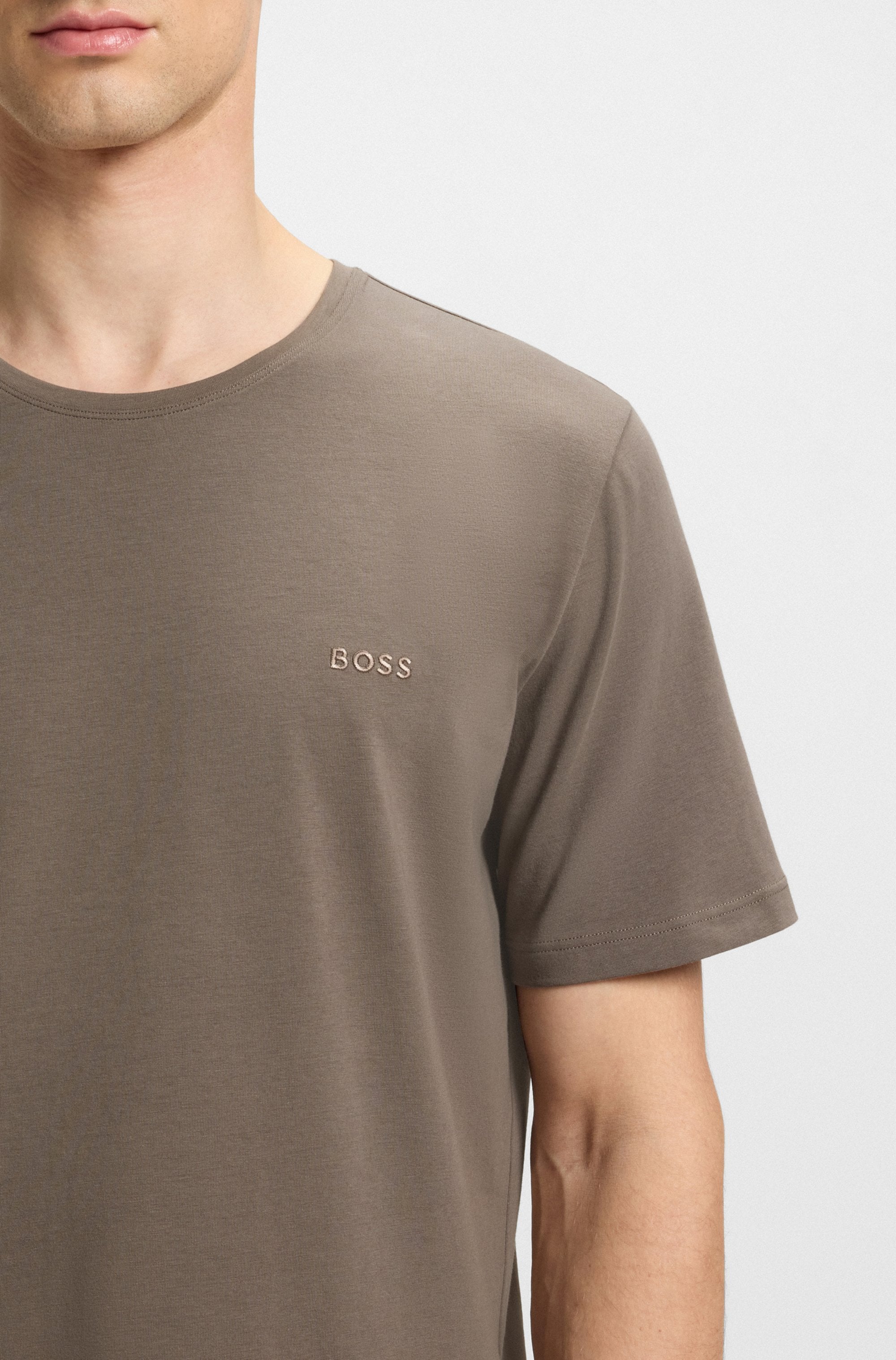 BOSS T-Shirt »Mix&Match T-Shirt R«, mit Logostickerei