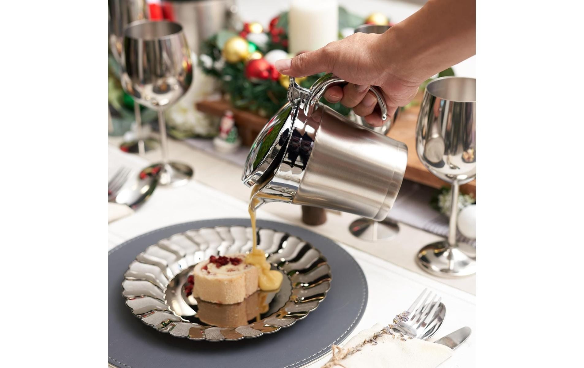   Saucière »Oak & Steel 1 Stück« aus acier inoxydable