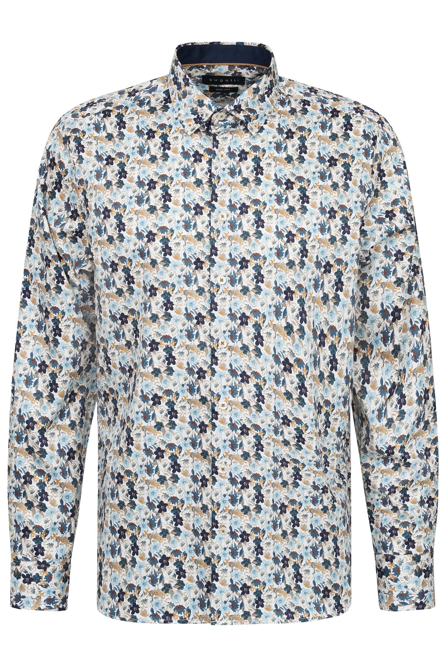 bugatti Langarmhemd, mit Button-Down-Kragen