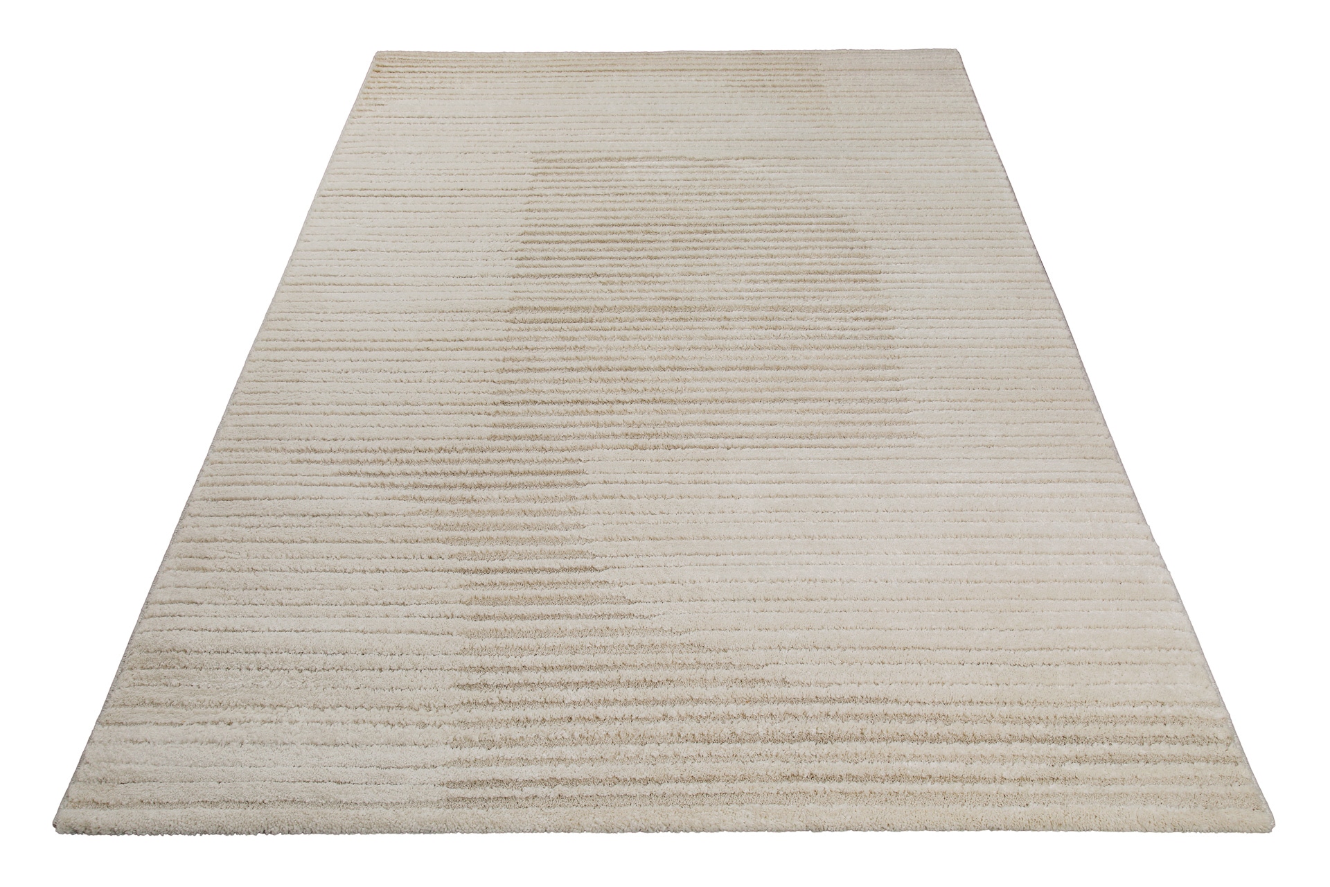 Image of Wecon home Teppich "Sven" rechteckig 18 mm Höhe Gewebt, Hoch-Tief, pflegeleicht, Streifen Muster, Scandi, Wohnzimmer