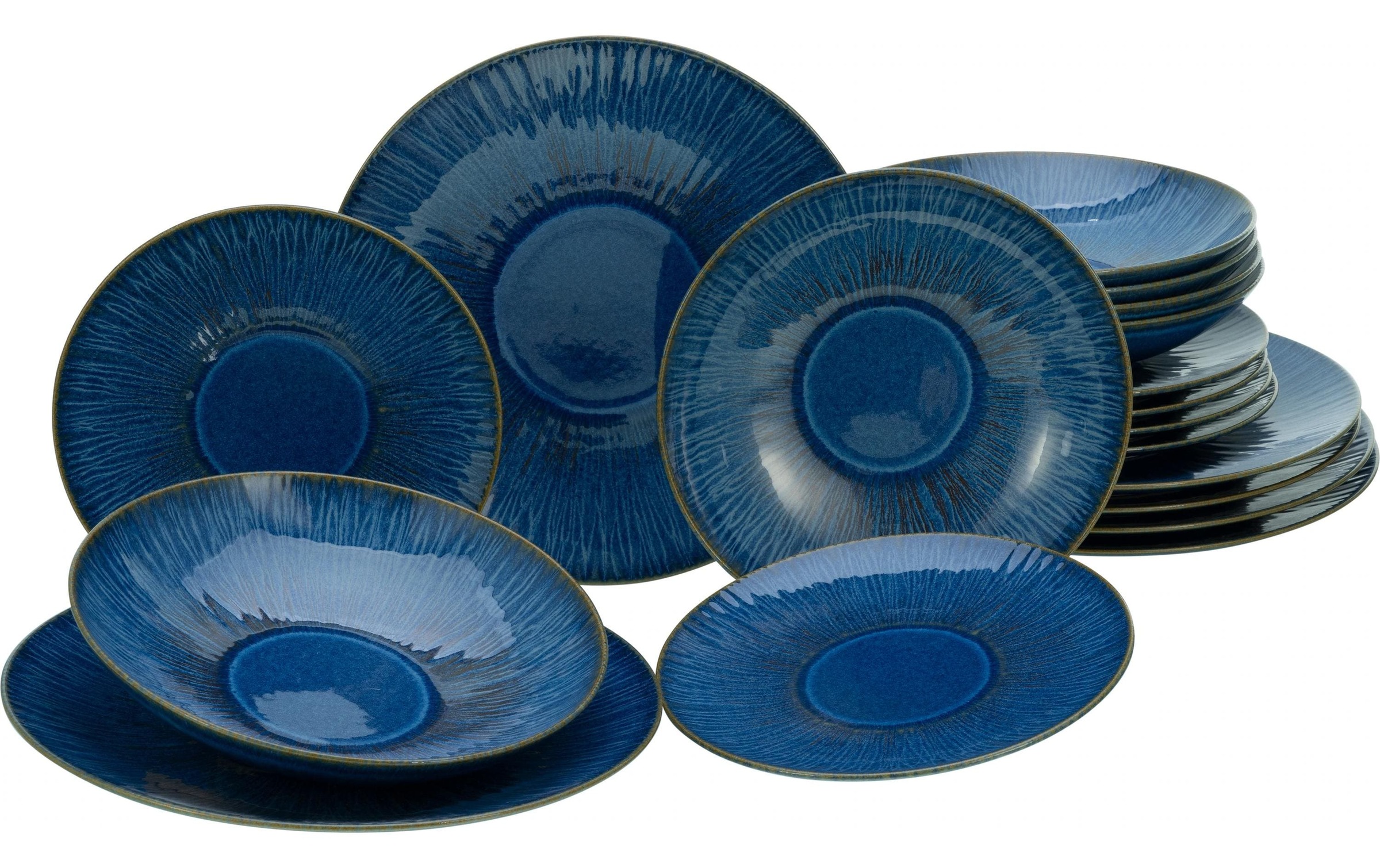 Image of CreaTable Kombiservice "Teller-Set Blau/Hellblau"